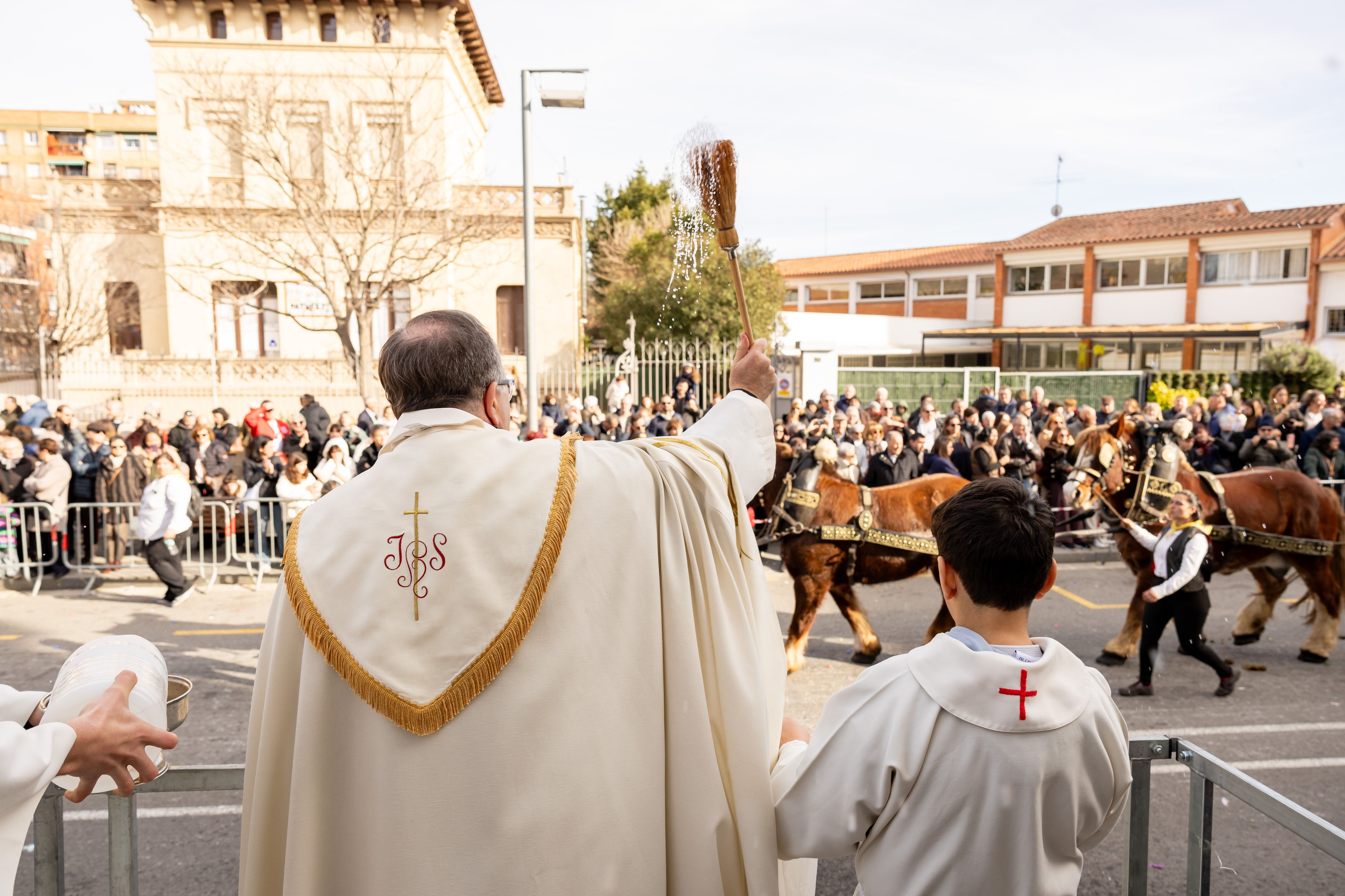 Benedicció dels animals. Foto: Arnau Padilla