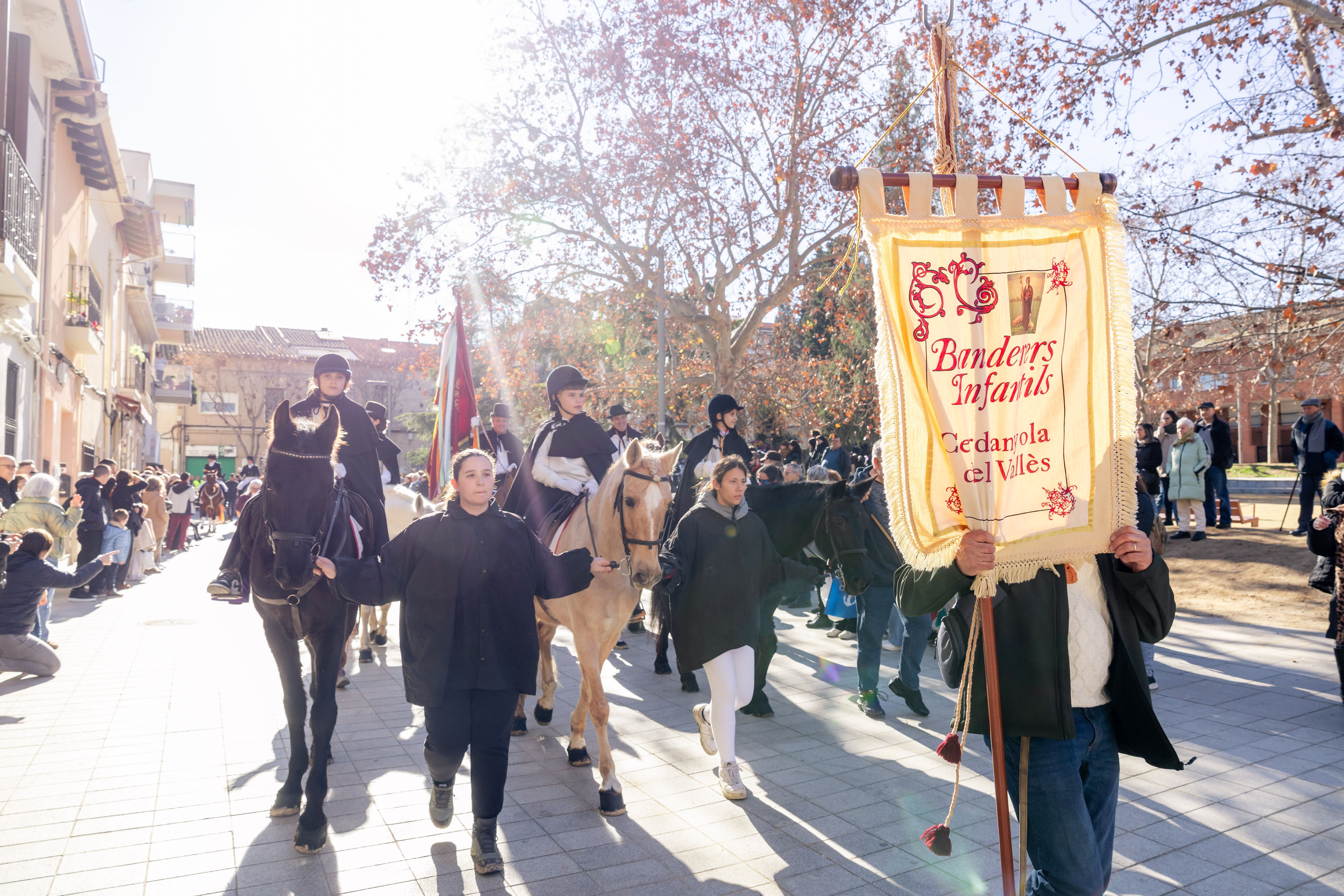 Els banderers infantils d'enguany. Foto: Arnau Padilla 