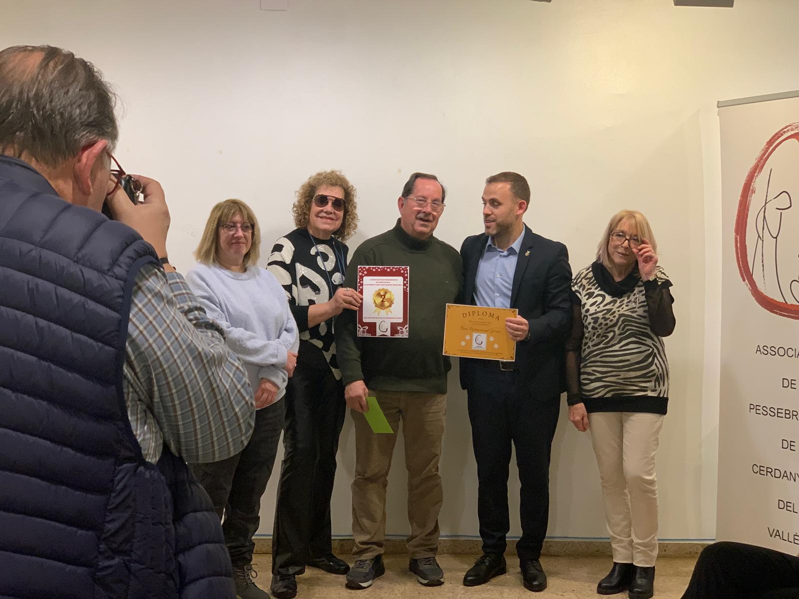 El bar Grau rep el segon guardó de la Ruta del Pessebre. Foto: Judit Josa