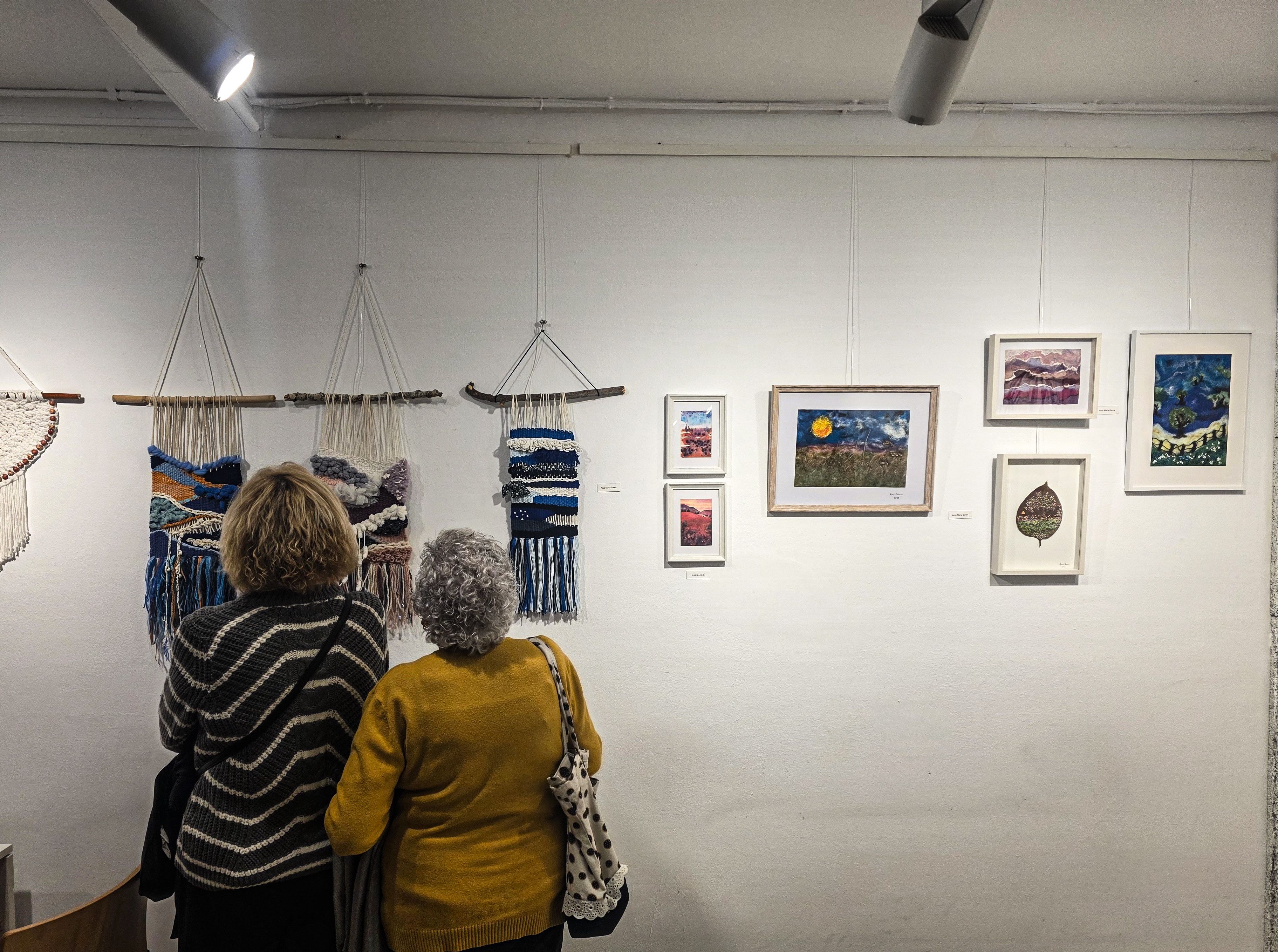 L'Associació d'Artistes Plàstics inaugura les tapisseres. Foto: Marc Mata