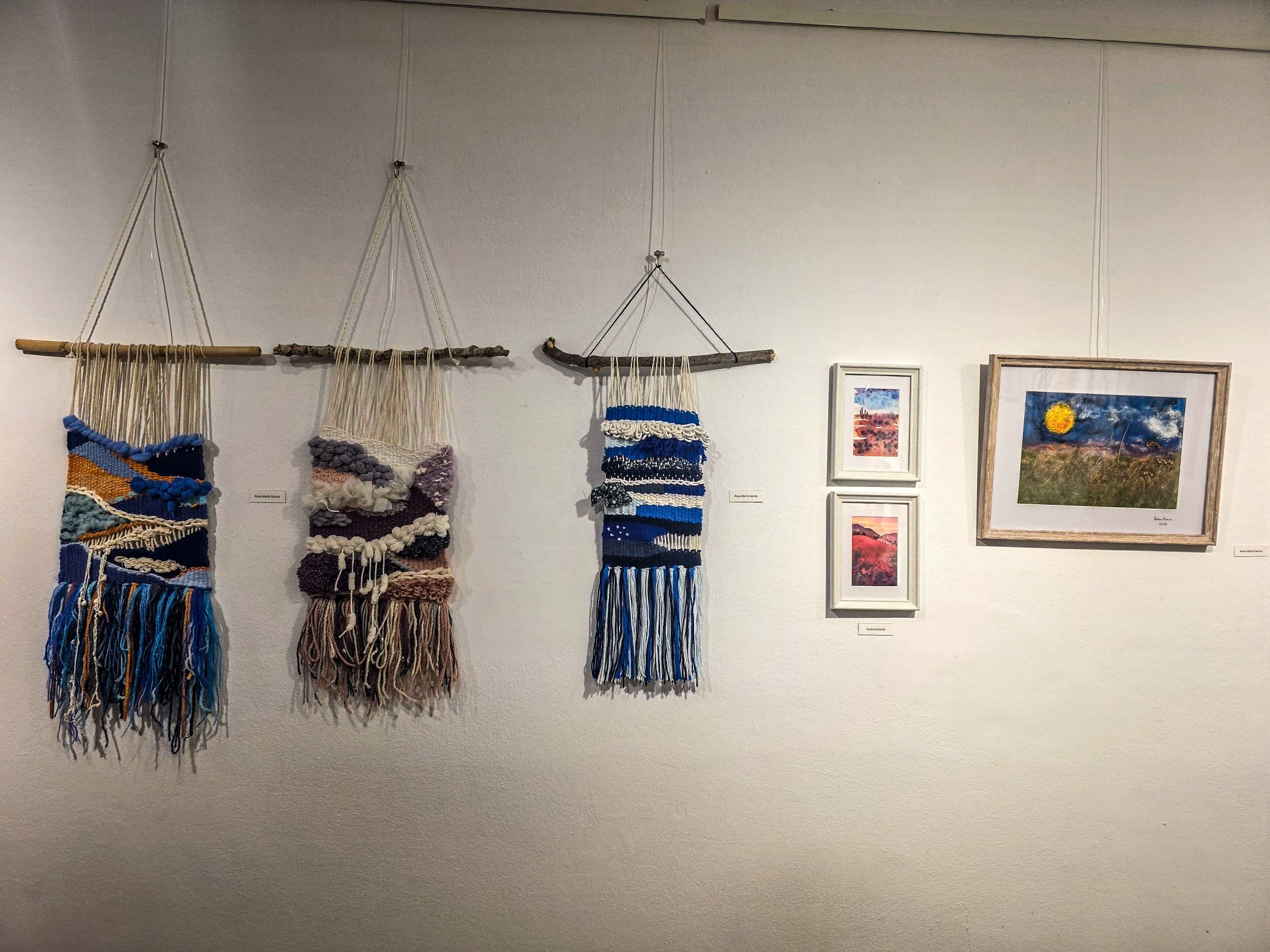 L'Associació d'Artistes Plàstics inaugura les tapisseres. Foto: Marc Mata