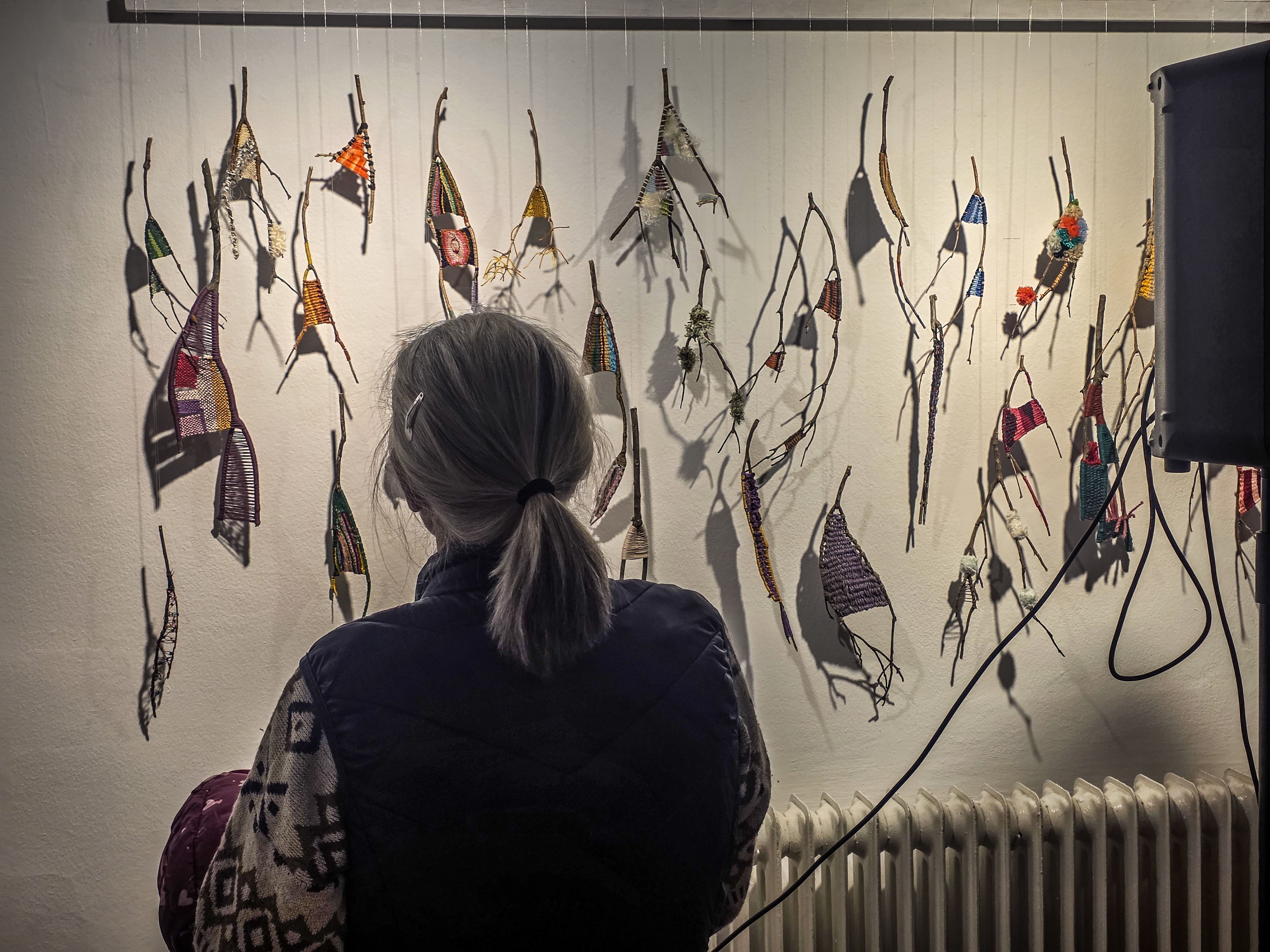 L'Associació d'Artistes Plàstics inaugura les tapisseres. Foto: Marc Mata