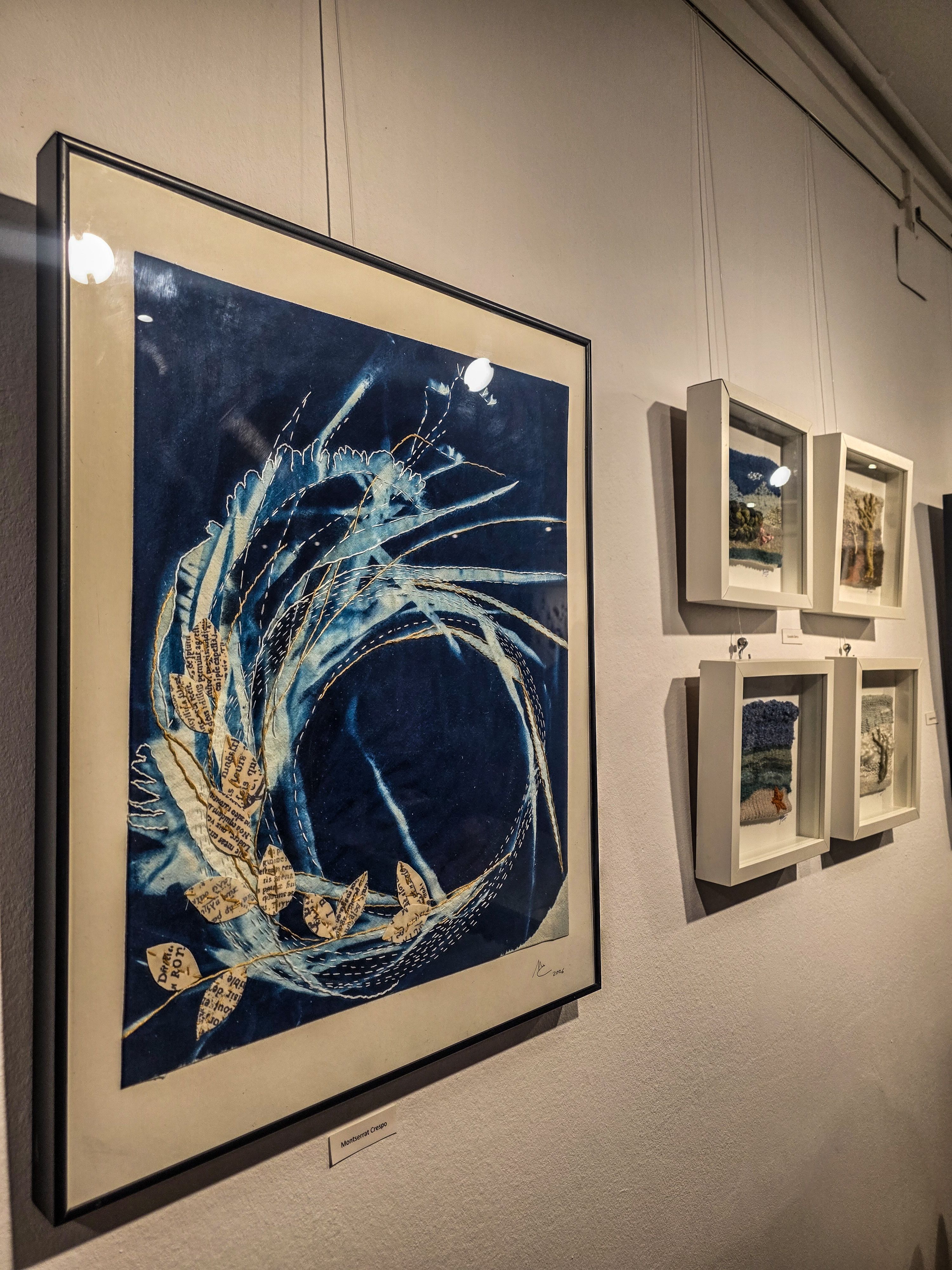 L'Associació d'Artistes Plàstics inaugura les tapisseres. Foto: Marc Mata