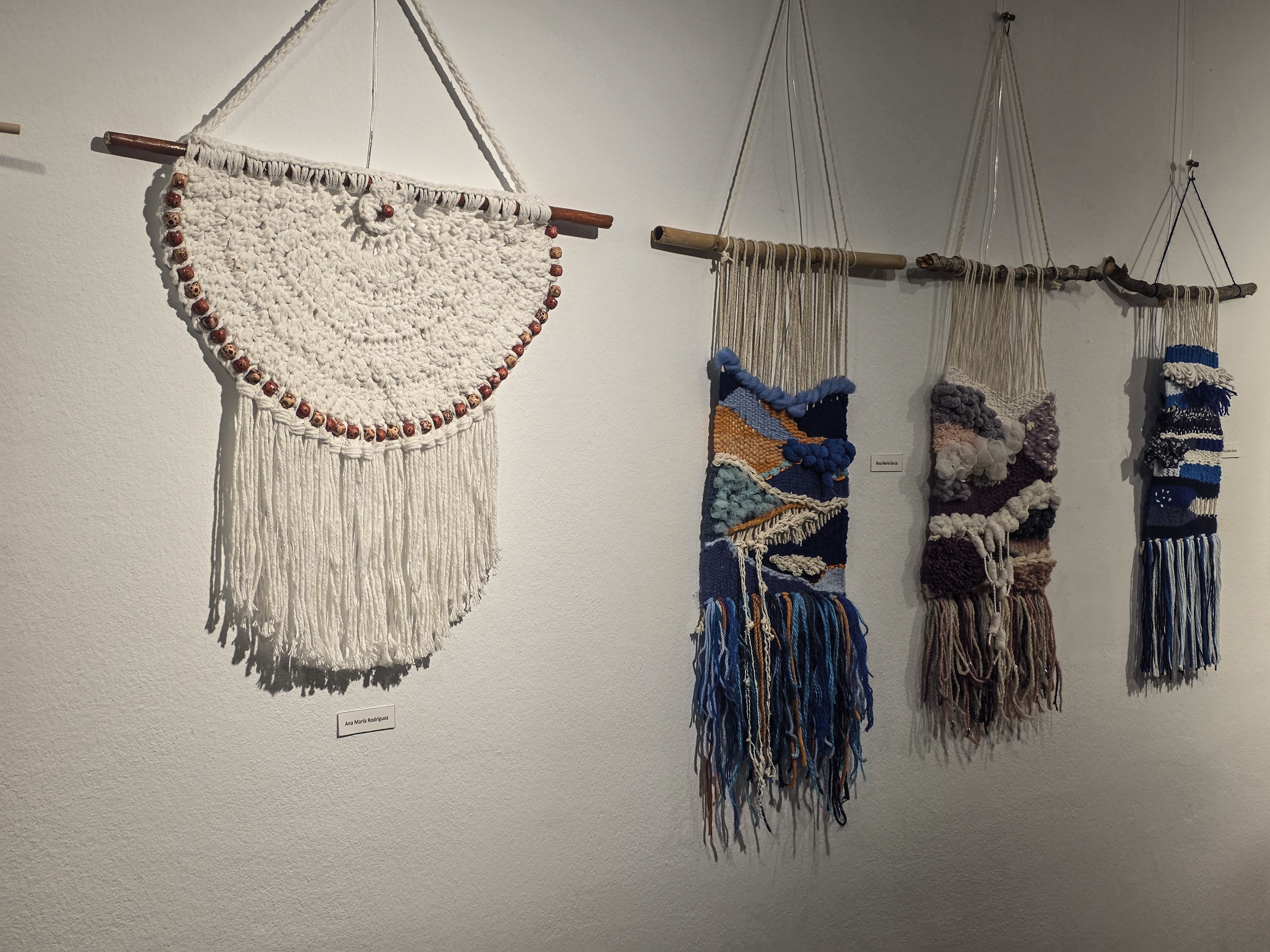 L'Associació d'Artistes Plàstics inaugura les tapisseres. Foto: Marc Mata