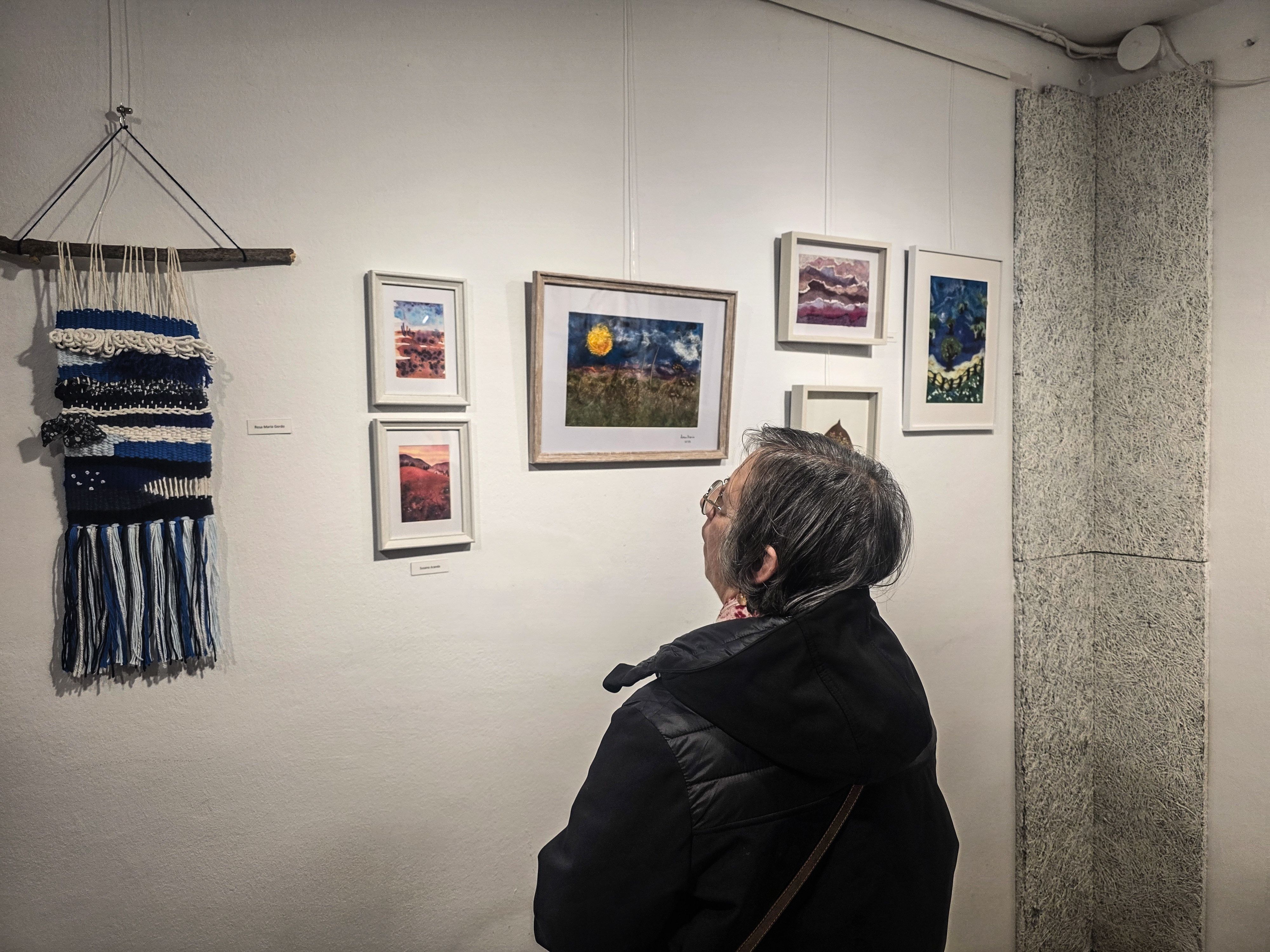 L'Associació d'Artistes Plàstics inaugura les tapisseres. Foto: Marc Mata