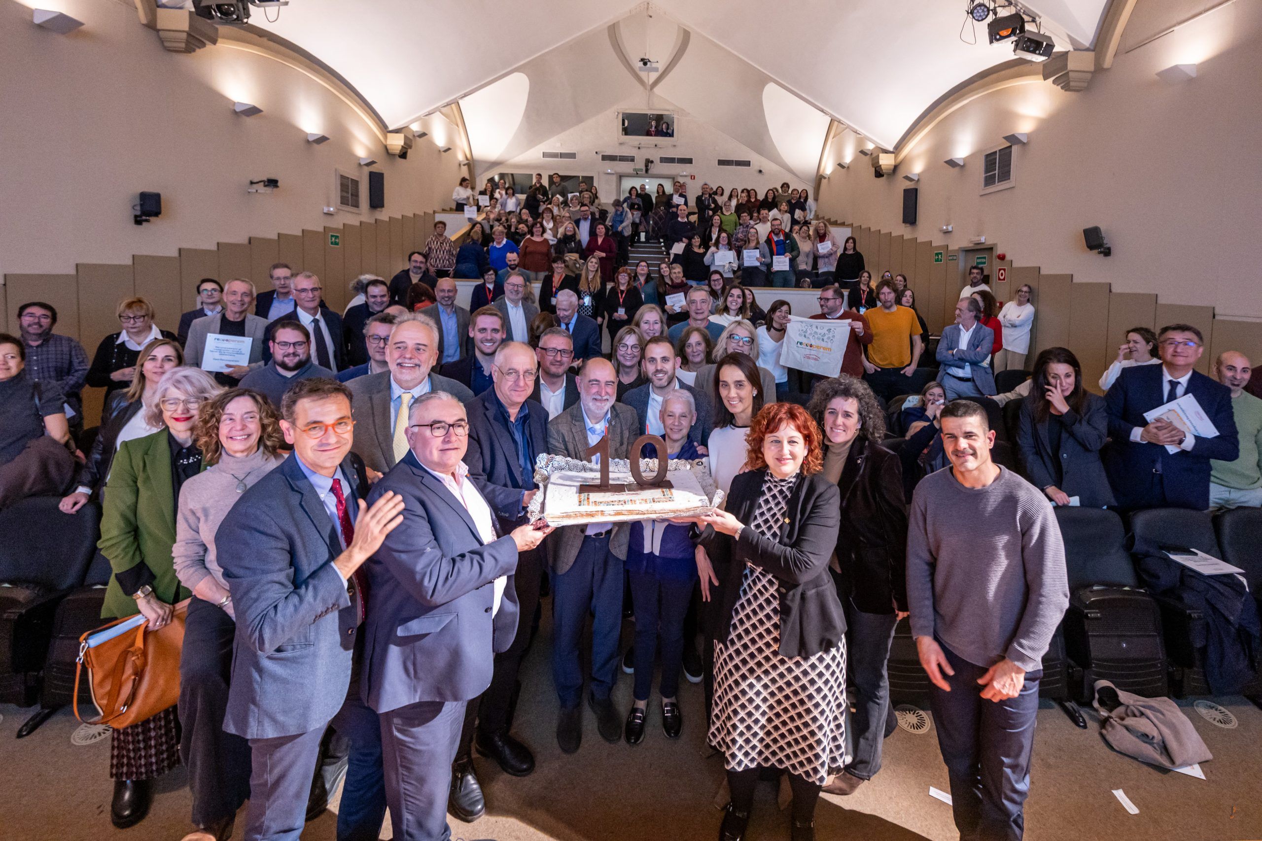 Celebració dels 10 anys del programa Reccooperem en un acte aquest dijous 6 de febrer a Sabadell. FOTO: Consell Comarcal @JM