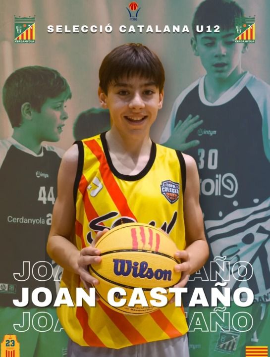 Joan Castaño, jugador del Mini A del CB Cerdanyola. Foto: CBC