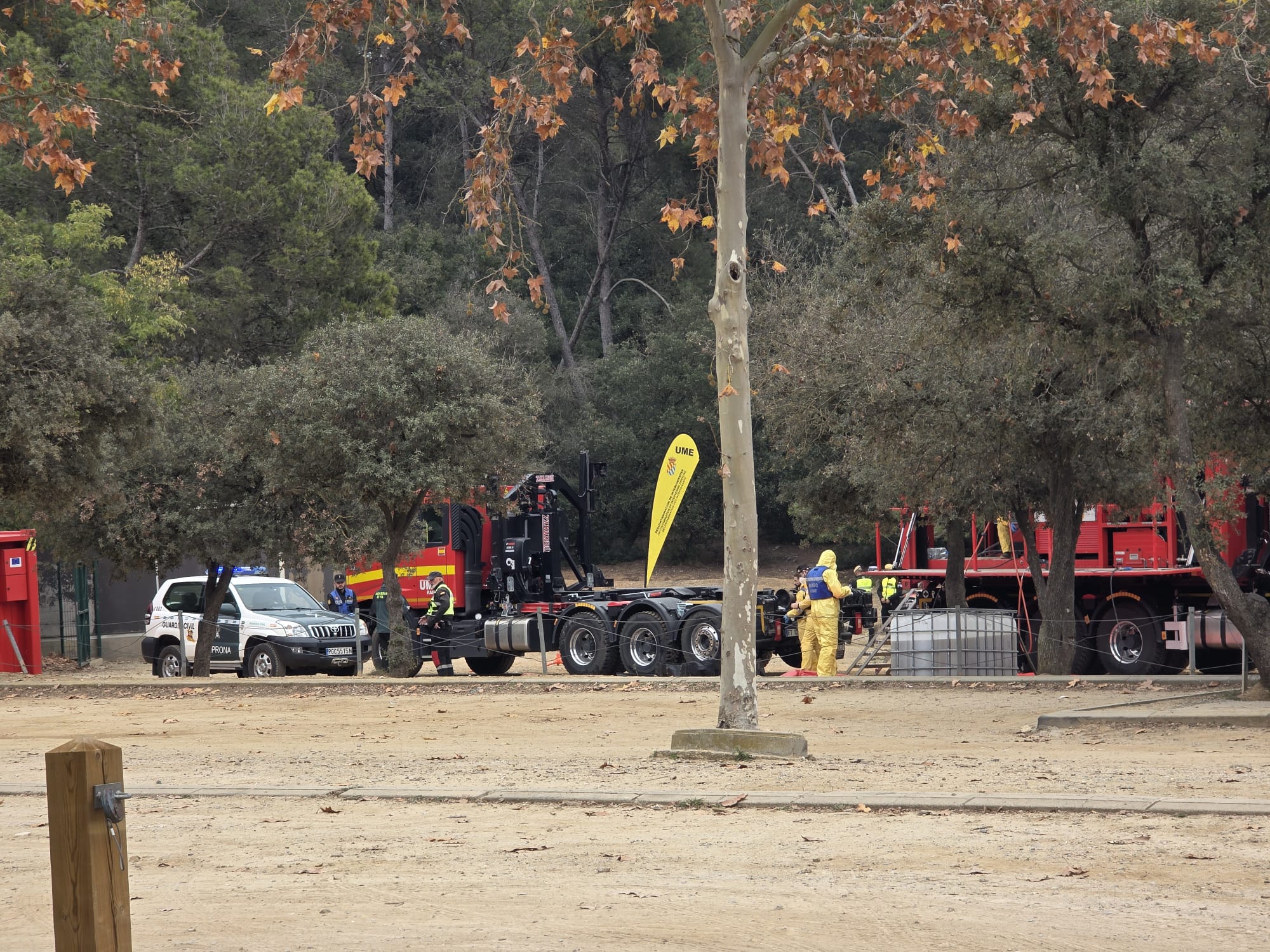 La UME els primers dies del Brot a Collserola. FOTO: Marc Mata 