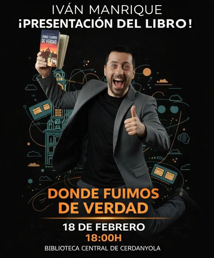 Imatge del cartell de la presentacio del llibre d'Ivan Manrique