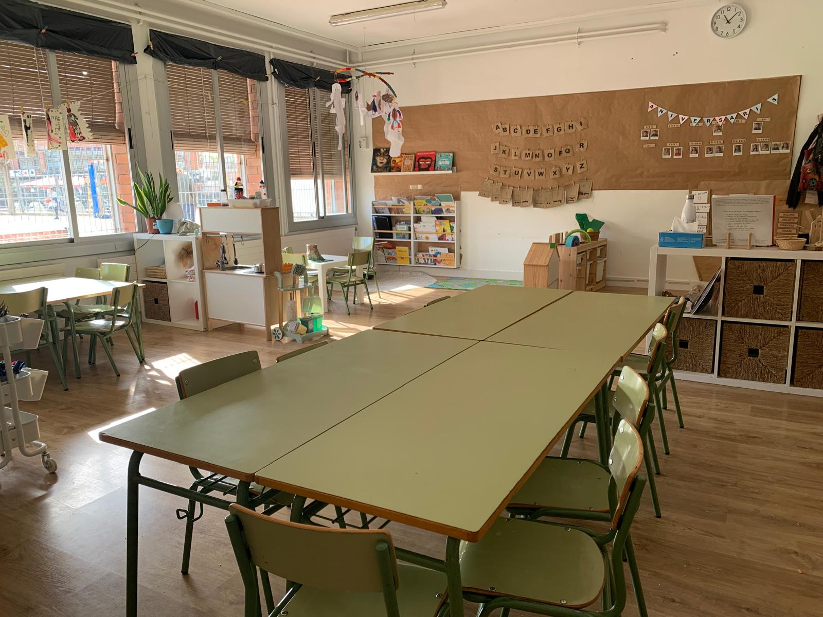 Una de les aules de l'escola Sant Martí, a Cerdanyola. FOTO: Judit Josa