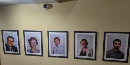 Homenatge a Celestino Sánchez, Cristina Real, Toni Morral, Carmen Carmona i Carles Escolà. FOTO Marc Mata 