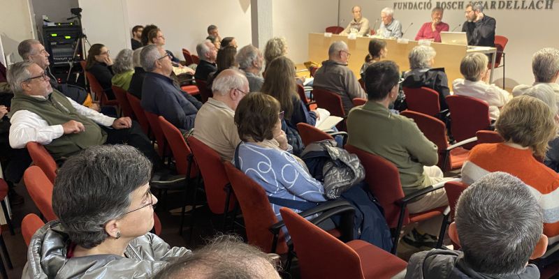 Sessió de les Jornades de Patrimoni Rural dedicades a Cerdanyola i Terrassa, i coorganitzades per la Taula de Patrimoni de Cerdanyola. FOTO: J.A.H