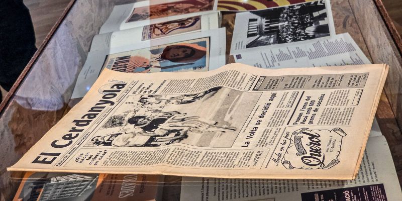 Un diari cerdanyolenc de l'època. FOTO: Marc Mata