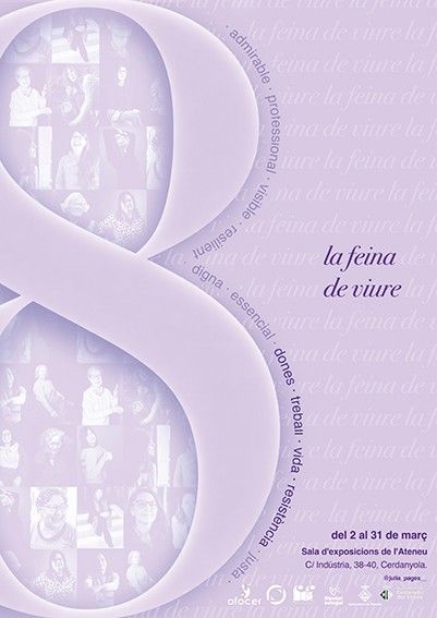 Cartell de l'exposició 'La feina de viure'. Foto: Ajuntament