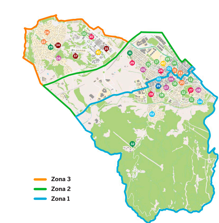 Mapa escolar de Cerdanyola