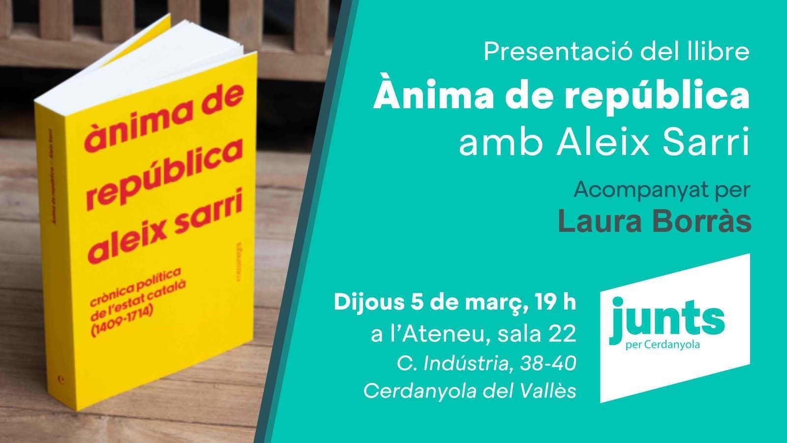 Cartell de la presentació d'Ànima de república'