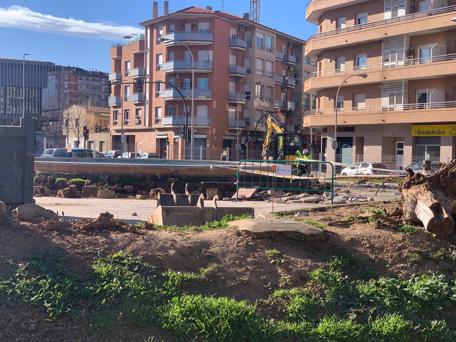Imatge de les obres el dia del seu inici. Foto: Judit Josa