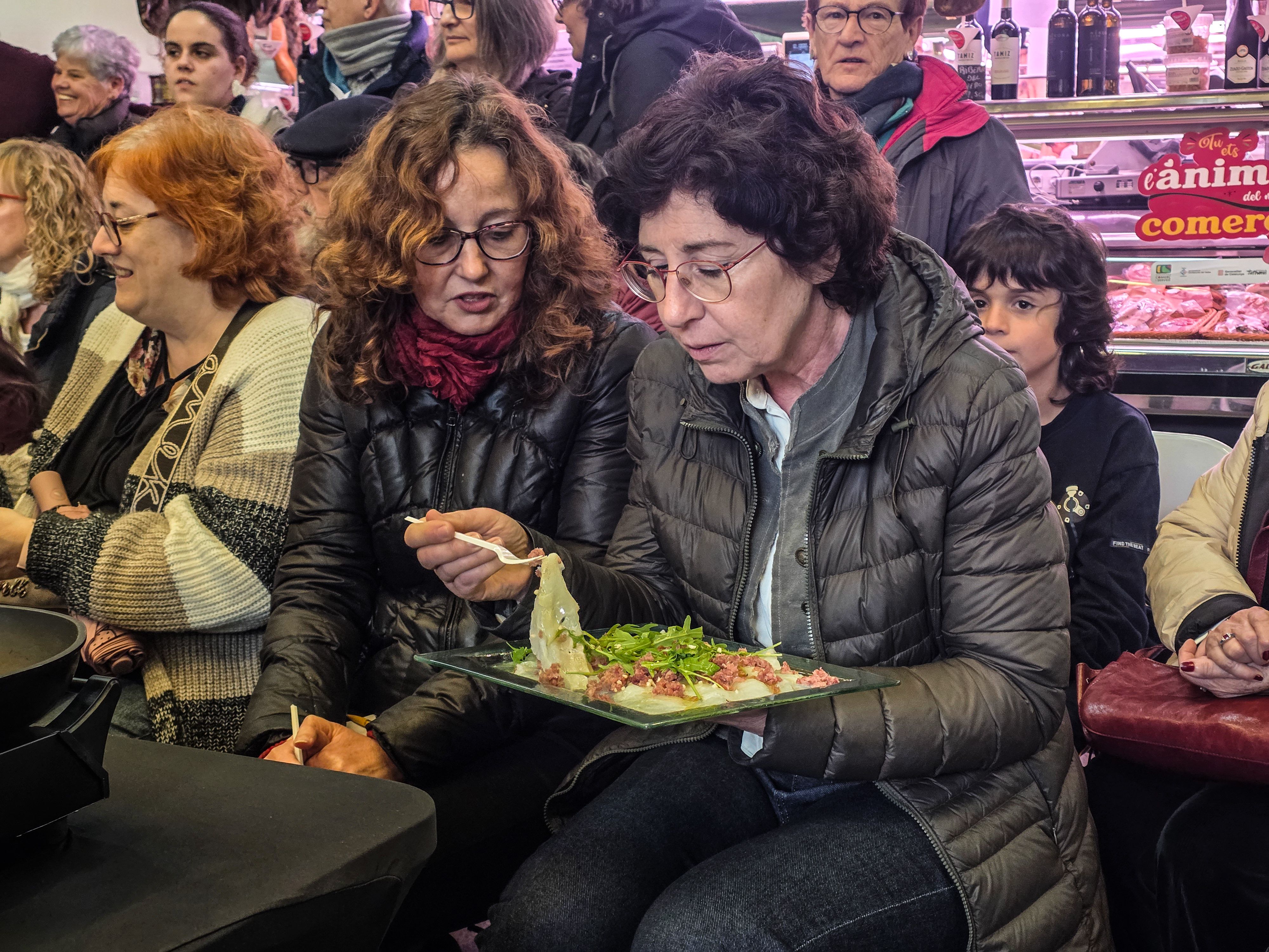 Taller de bacallà al Mercat de Serraperera. Foto: Marc Mata