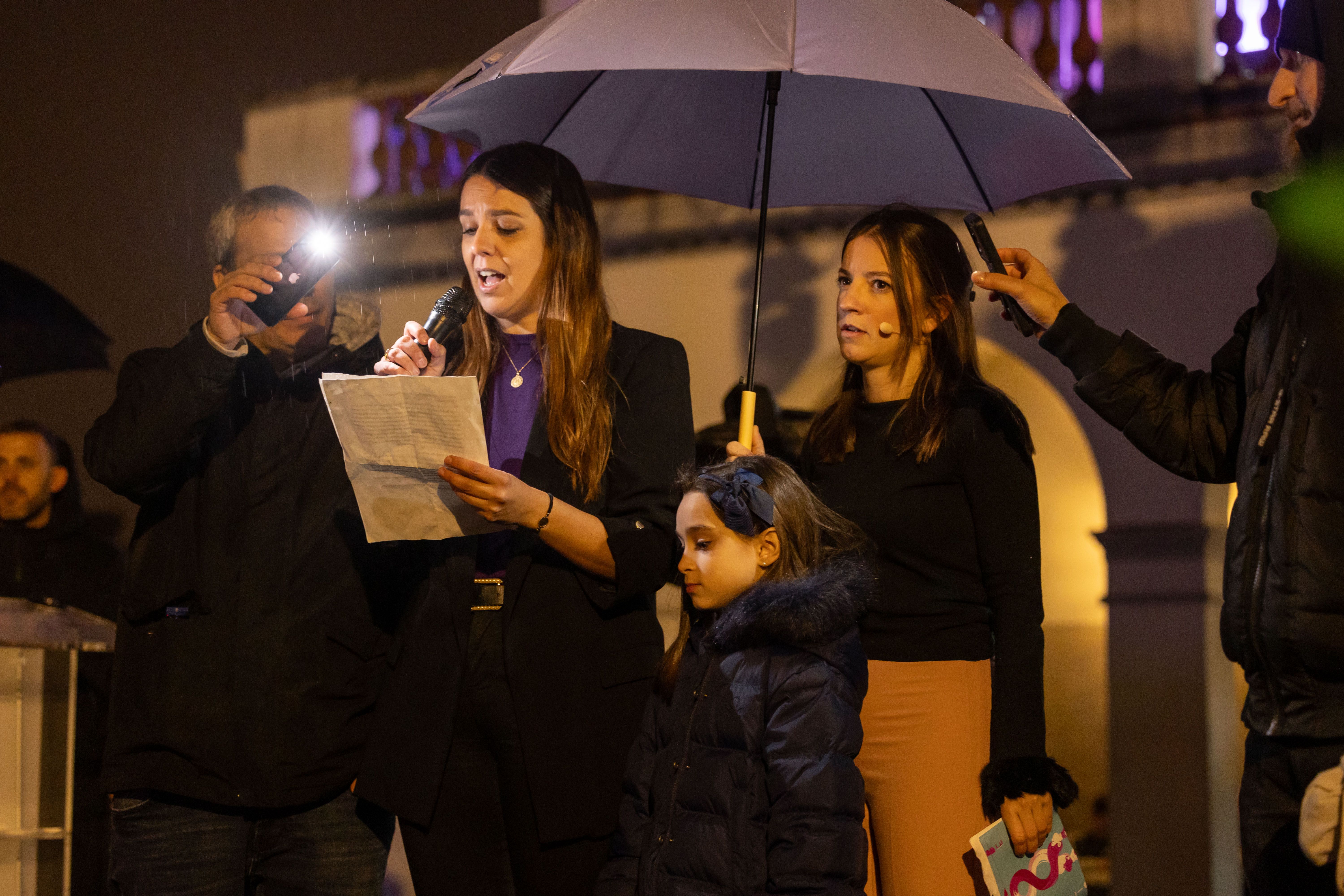 El parlament institucional ha reivindicat el paper clau del feminisme en la justícia social. Foto: Arnau Padilla