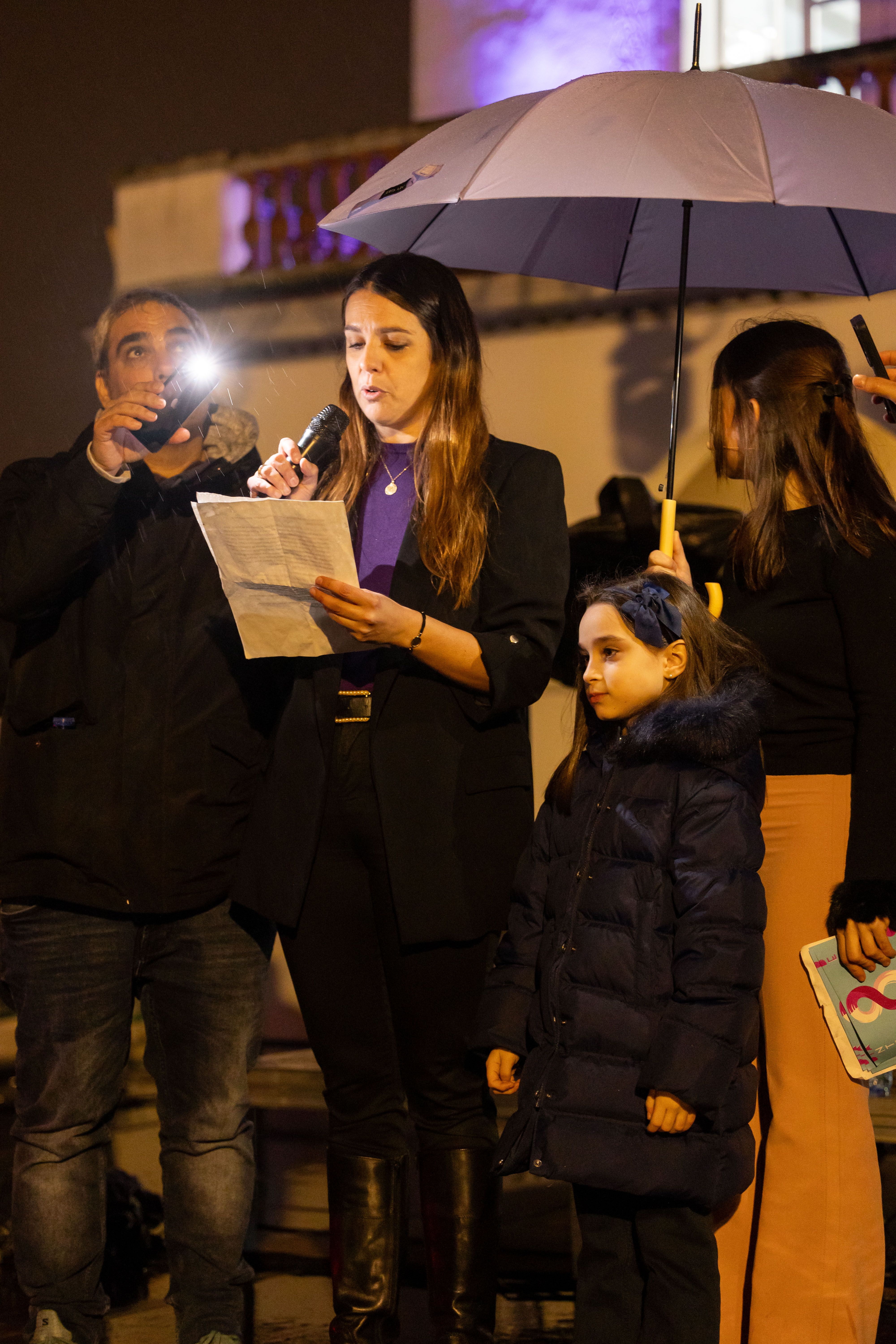 El parlament institucional ha reivindicat el paper clau del feminisme en la justícia social. Foto: Arnau Padilla
