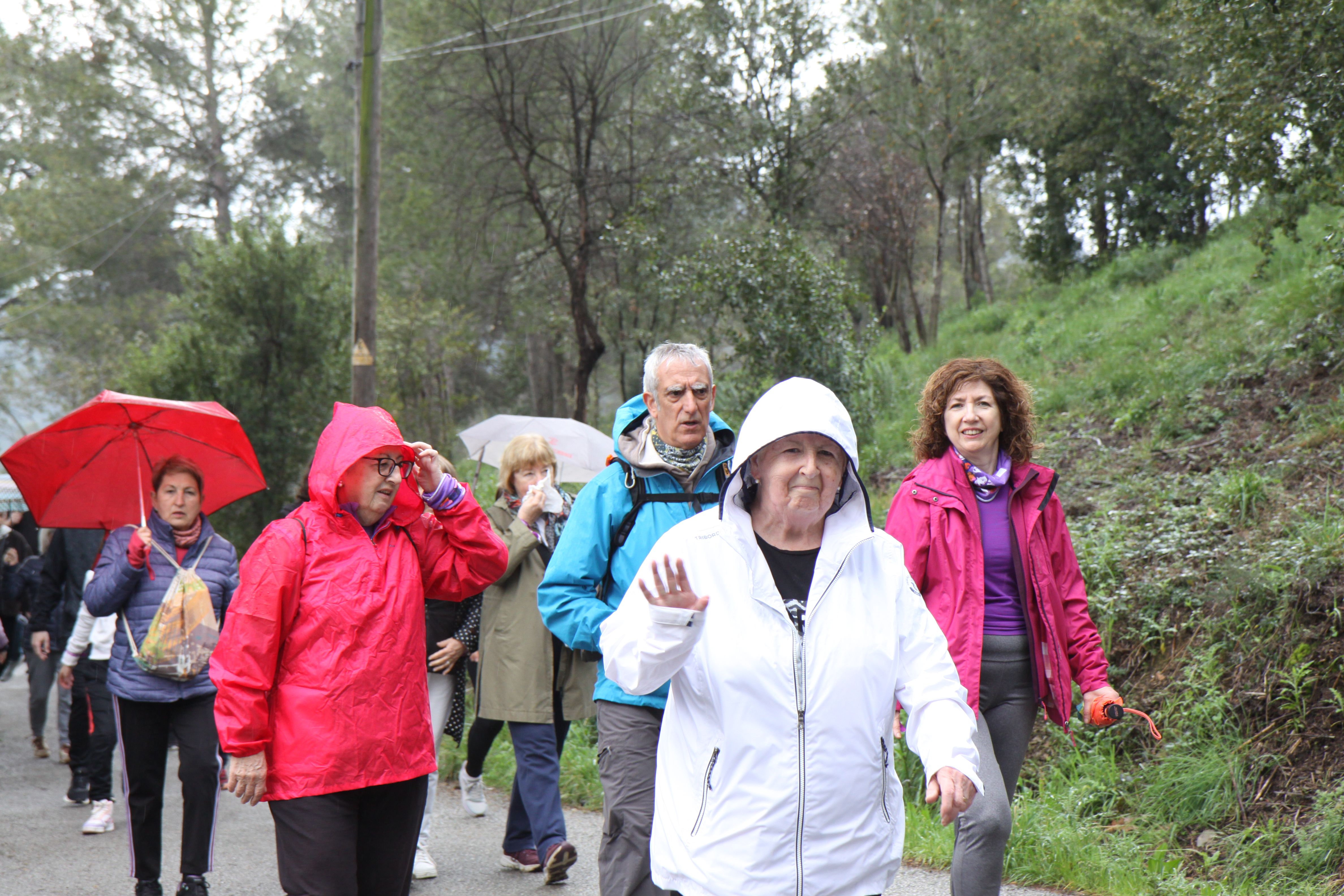 Famílies i amics han passejat per Cerdanyola sota una pluja intermitent. Foto: Laia Jubany