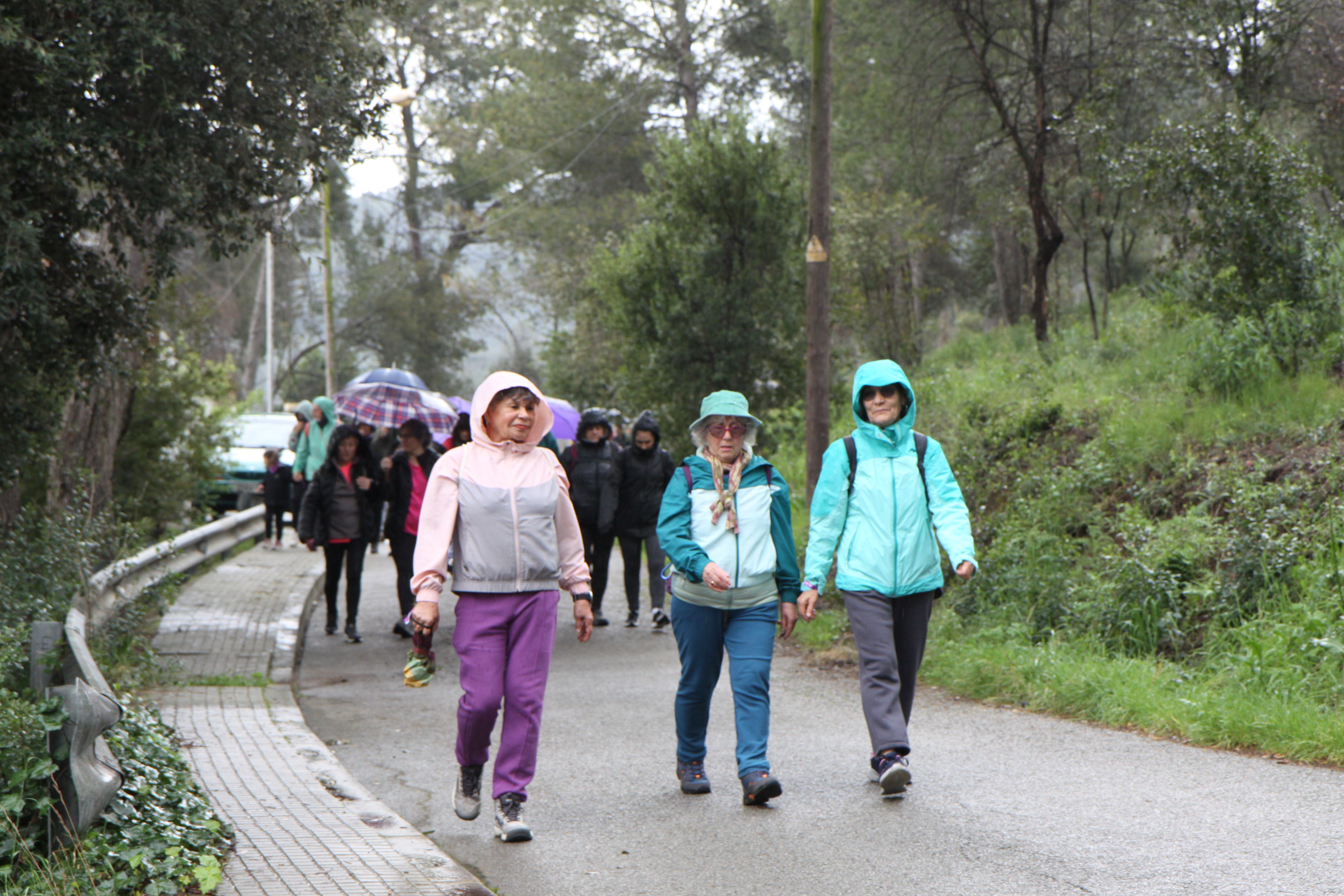 Famílies i amics han passejat per Cerdanyola sota una pluja intermitent. Foto: Laia Jubany