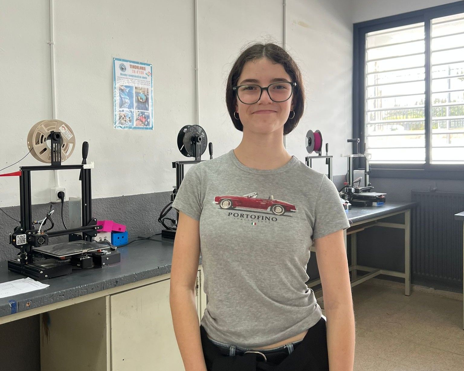 Compte al taller de tecnologia de l'Institut Forat del Vent. Foto: Laia Jubany