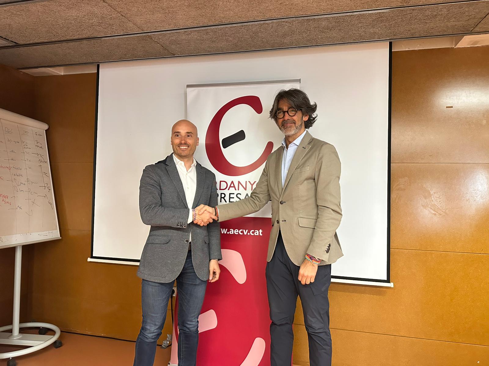 Adrià Serrahima agafa el relleu de Jaume Maranges, que ha presidit Cerdanyola Empresarial els últims 9 anys. FOTO: TOT Cerdanyola