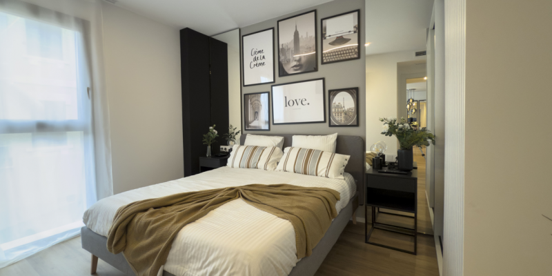 Render del dormitori de la promoció Cerdanyola Centre de Corp. FOTO: Cedida