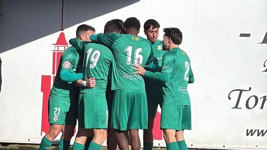 Cerdanyola celebrant un dels gols Foto: Cerdanyola FC 