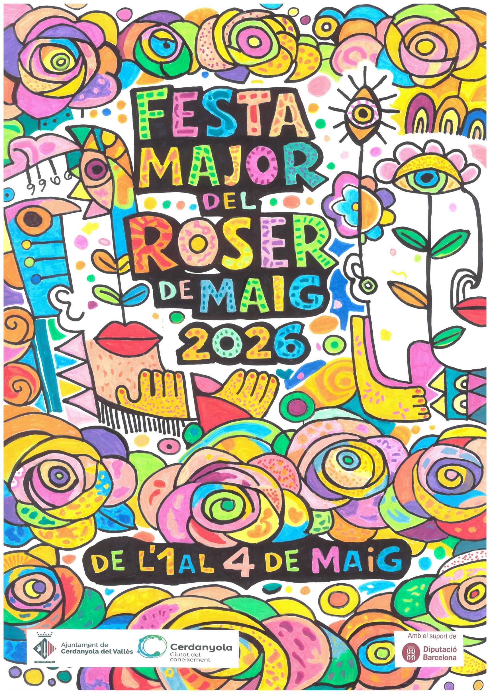 Cartell infantil del Roser de Maig 2026 per 