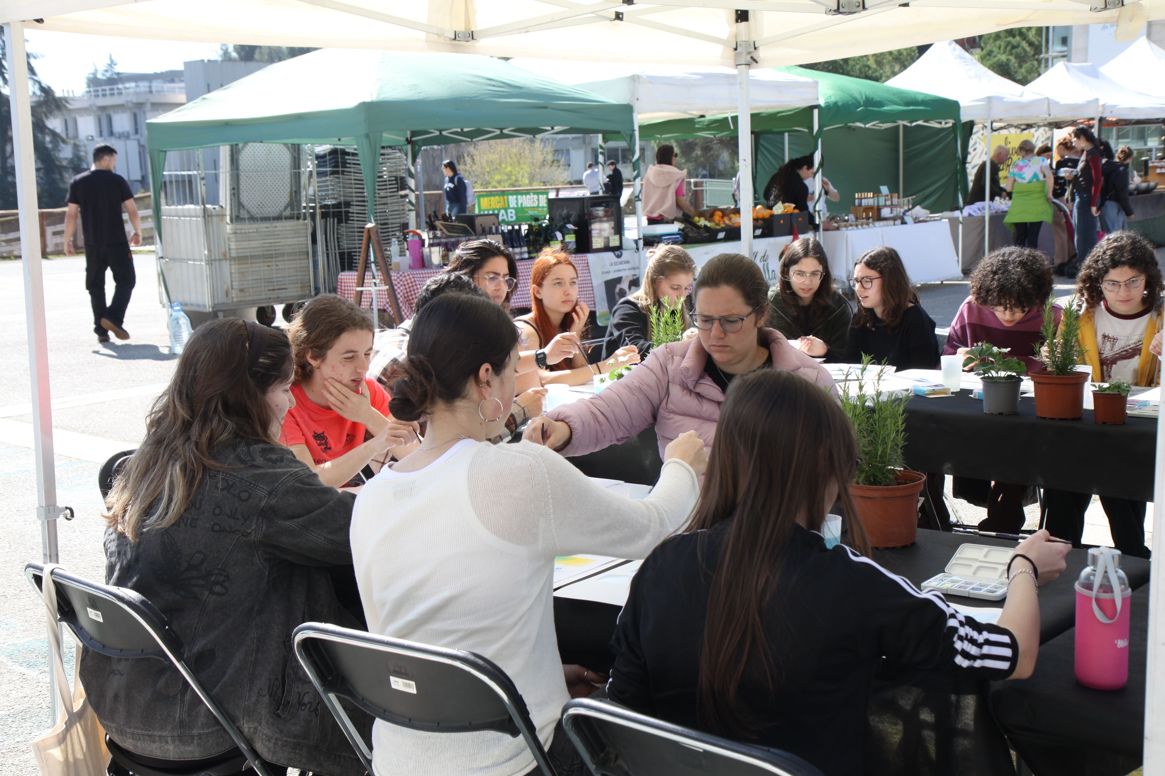 Taller 'Plantes d’aquarel·la'. Foto: Laia Jubany