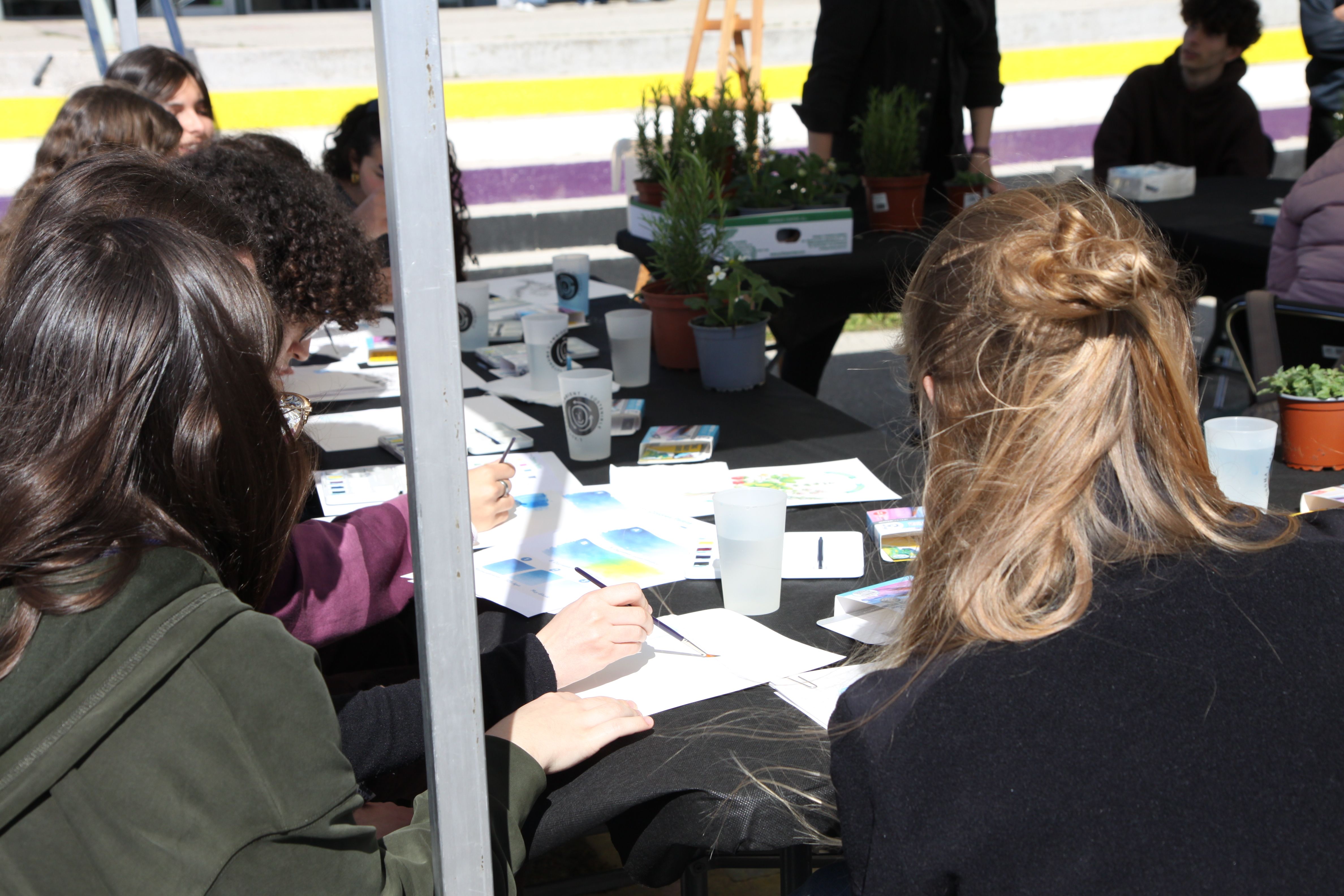 Taller 'Plantes d’aquarel·la'. Foto: Laia Jubany