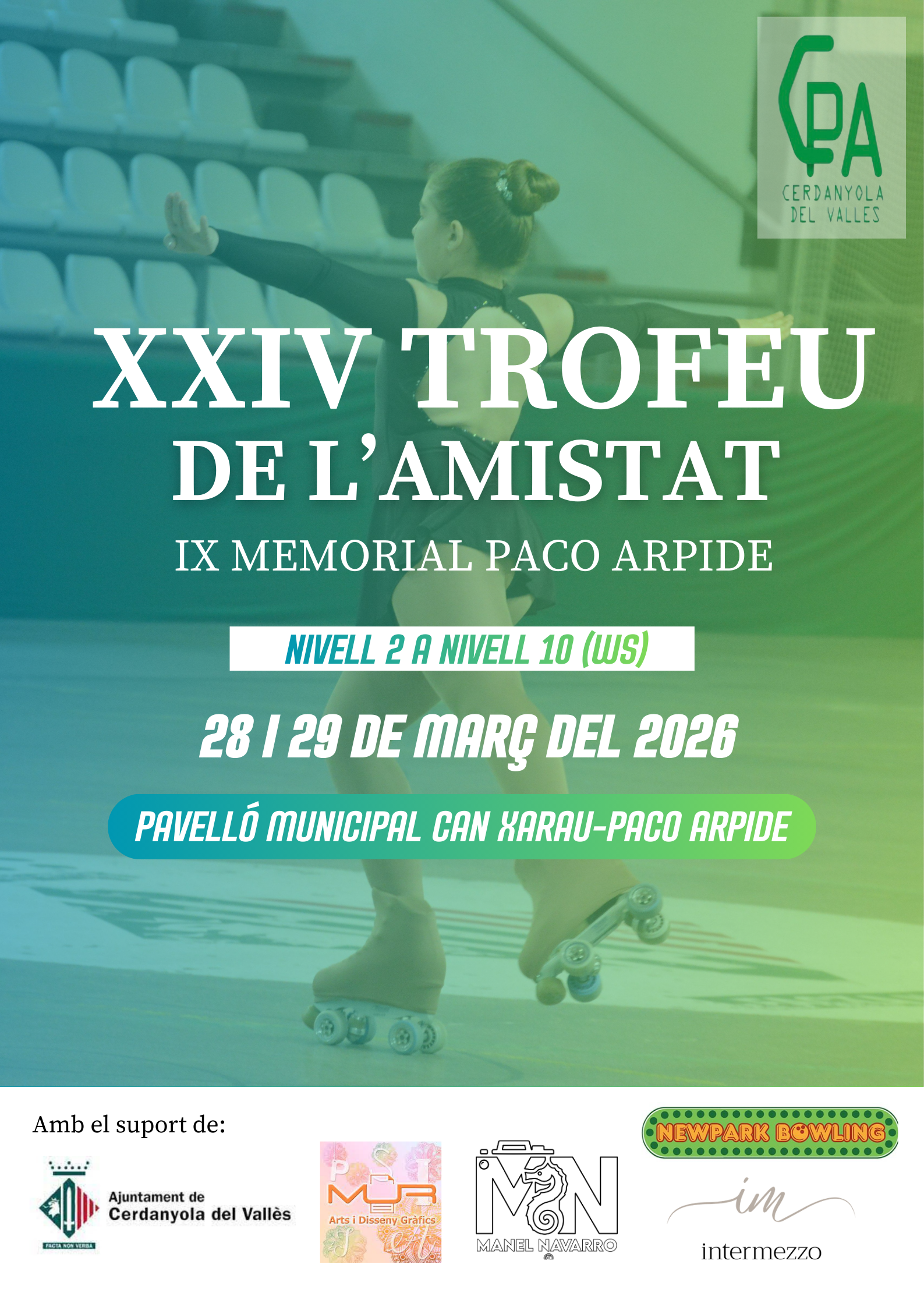 Cartell Trofeu de l'Amistat, la competició que organitza aquest cap de sertmana el club.  FOTO: CPAV