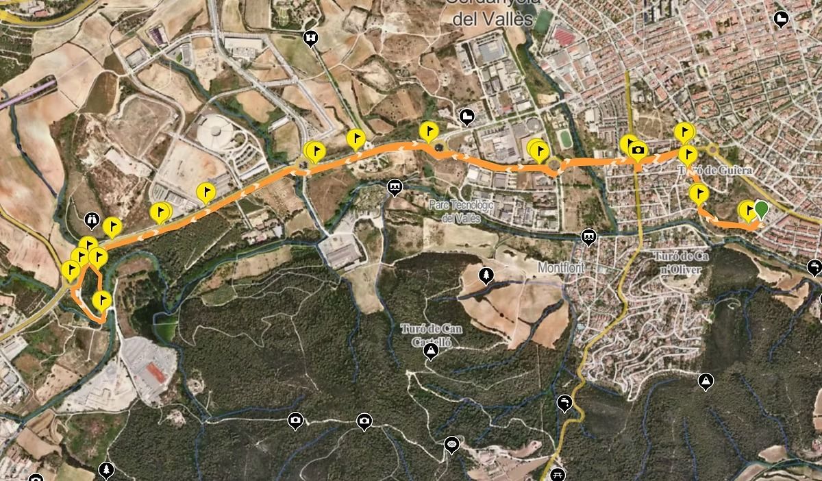Recorregut de 8 km per l'Eco Marxa 2026.