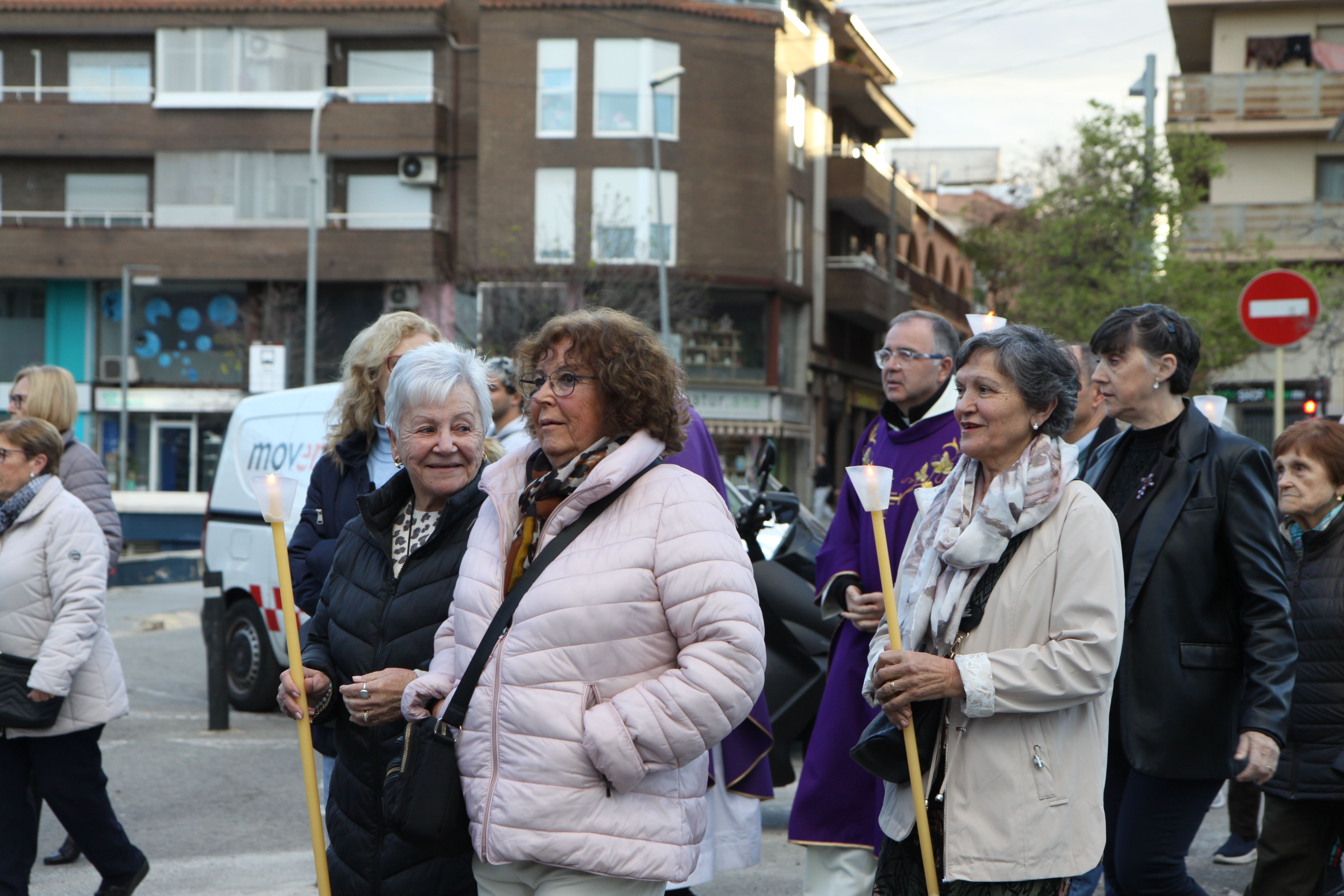 Imatges de la processó de Jesús Captiu aquest Dimecres Sant. Foto: Laia Jubany
