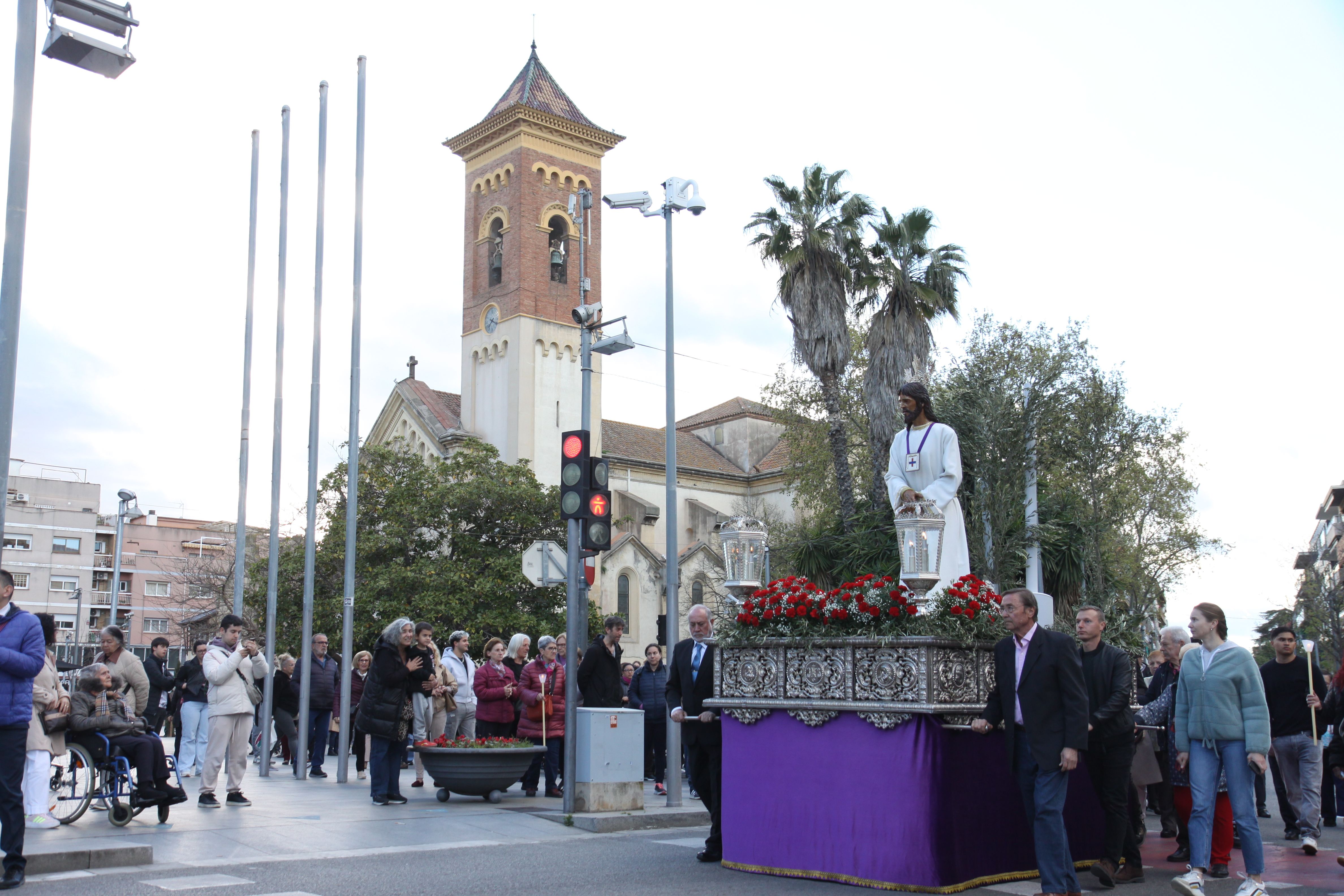 Imatges de la processó de Jesús Captiu aquest Dimecres Sant. Foto: Laia Jubany