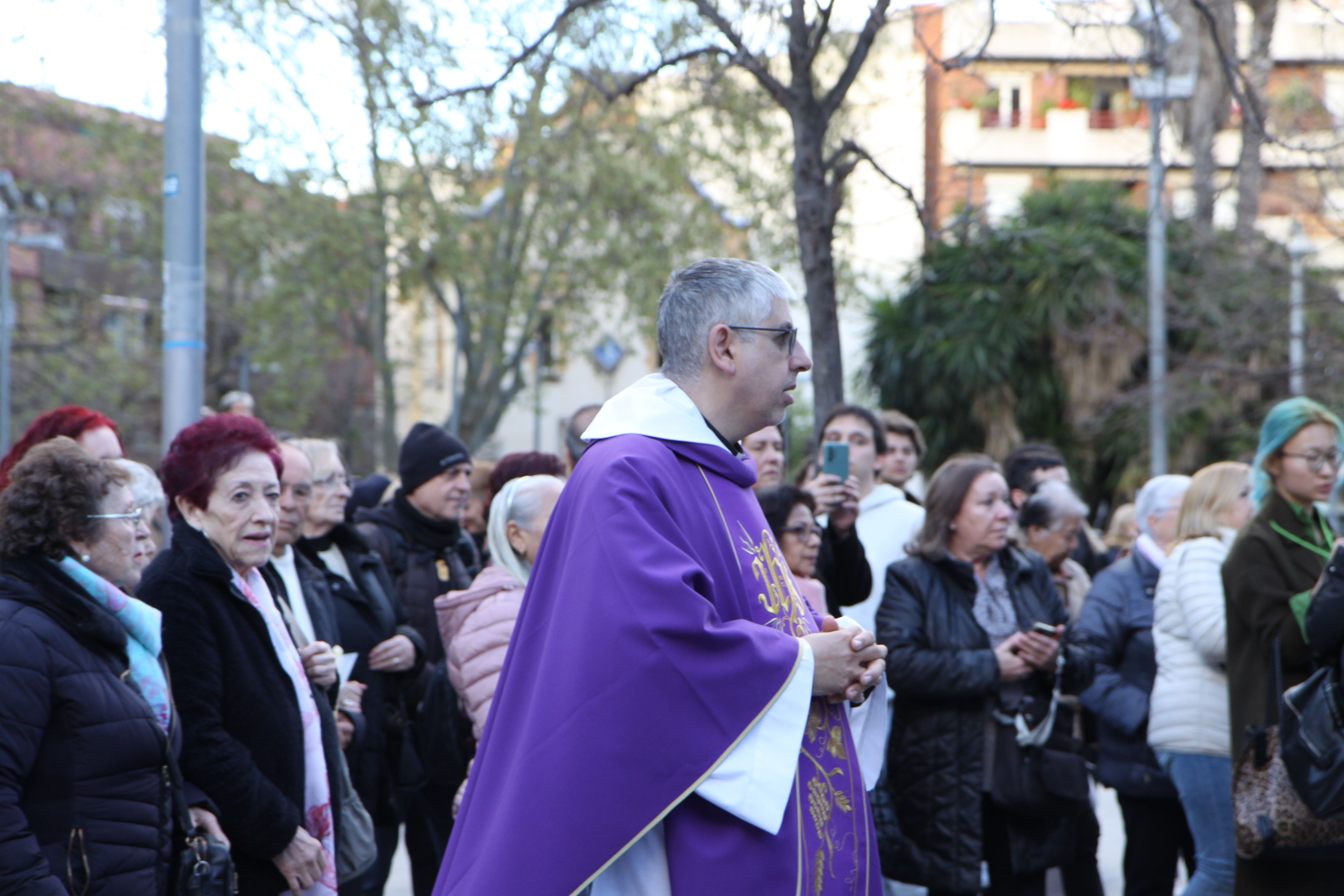 Imatges de la processó de Jesús Captiu aquest Dimecres Sant. Foto: Laia Jubany