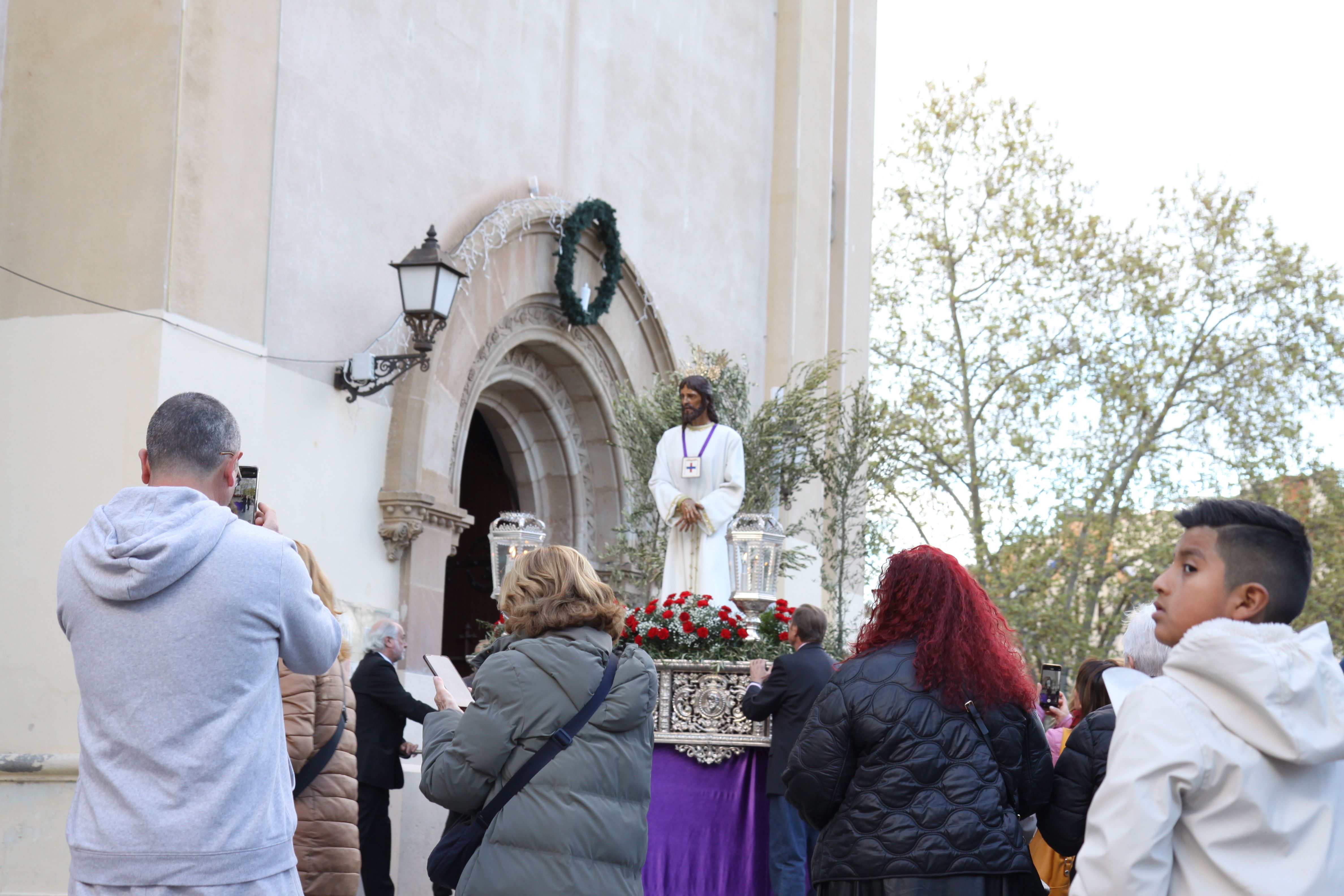 Imatges de la processó de Jesús Captiu aquest Dimecres Sant. Foto: Laia Jubany