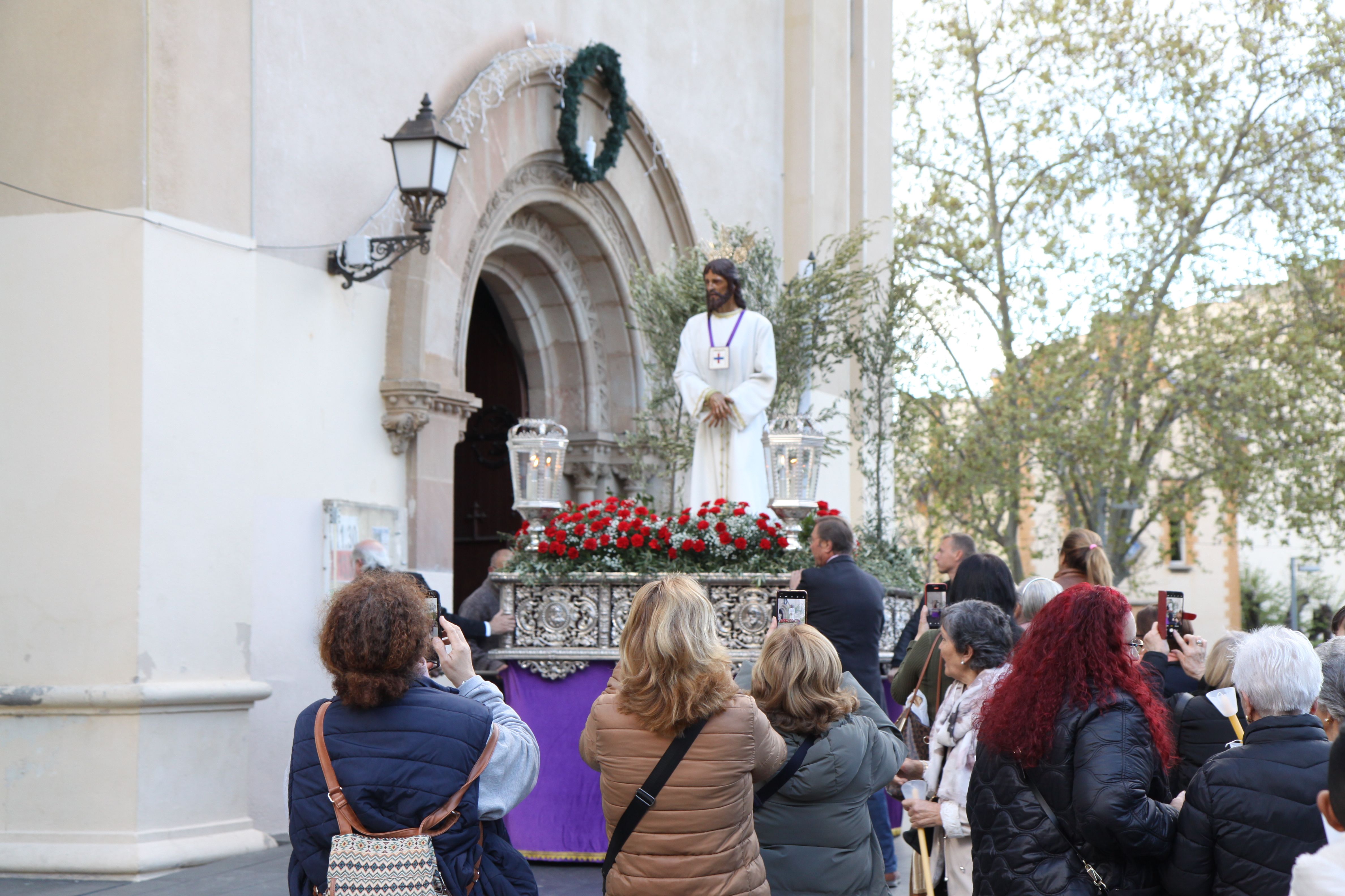 Imatges de la processó de Jesús Captiu aquest Dimecres Sant. Foto: Laia Jubany