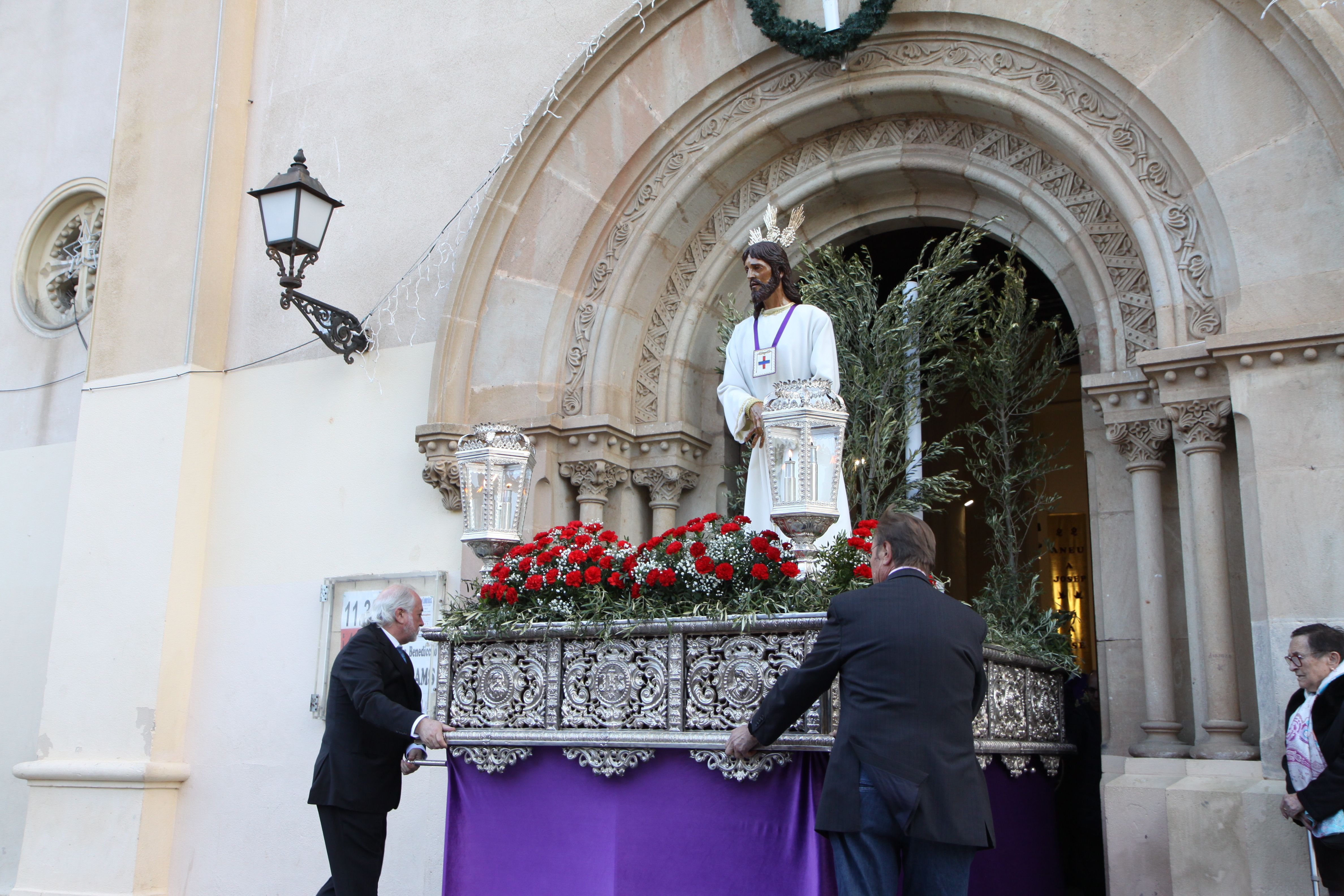 Imatges de la processó de Jesús Captiu aquest Dimecres Sant. Foto: Laia Jubany