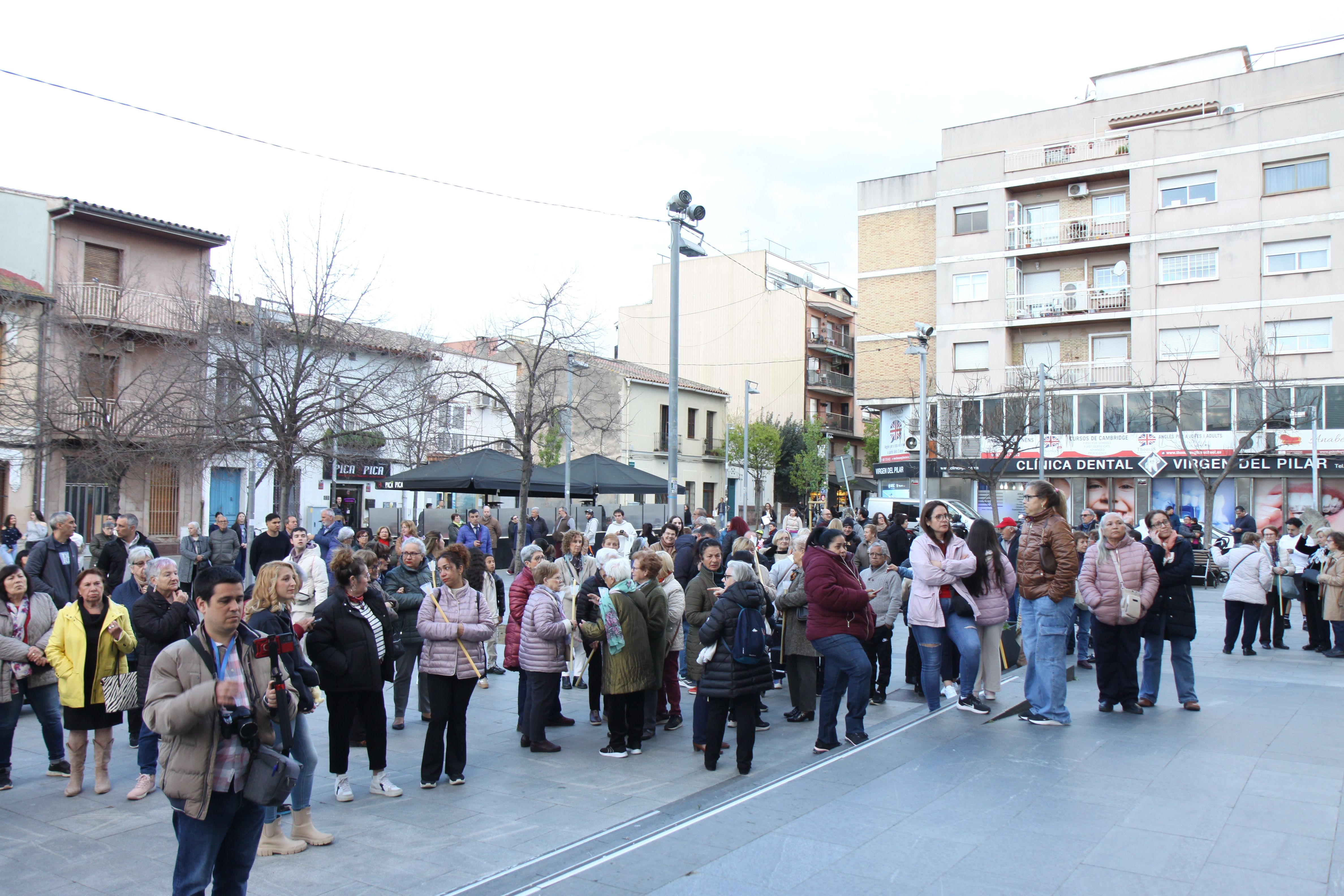 Imatges de la processó de Jesús Captiu aquest Dimecres Sant. Foto: Laia Jubany