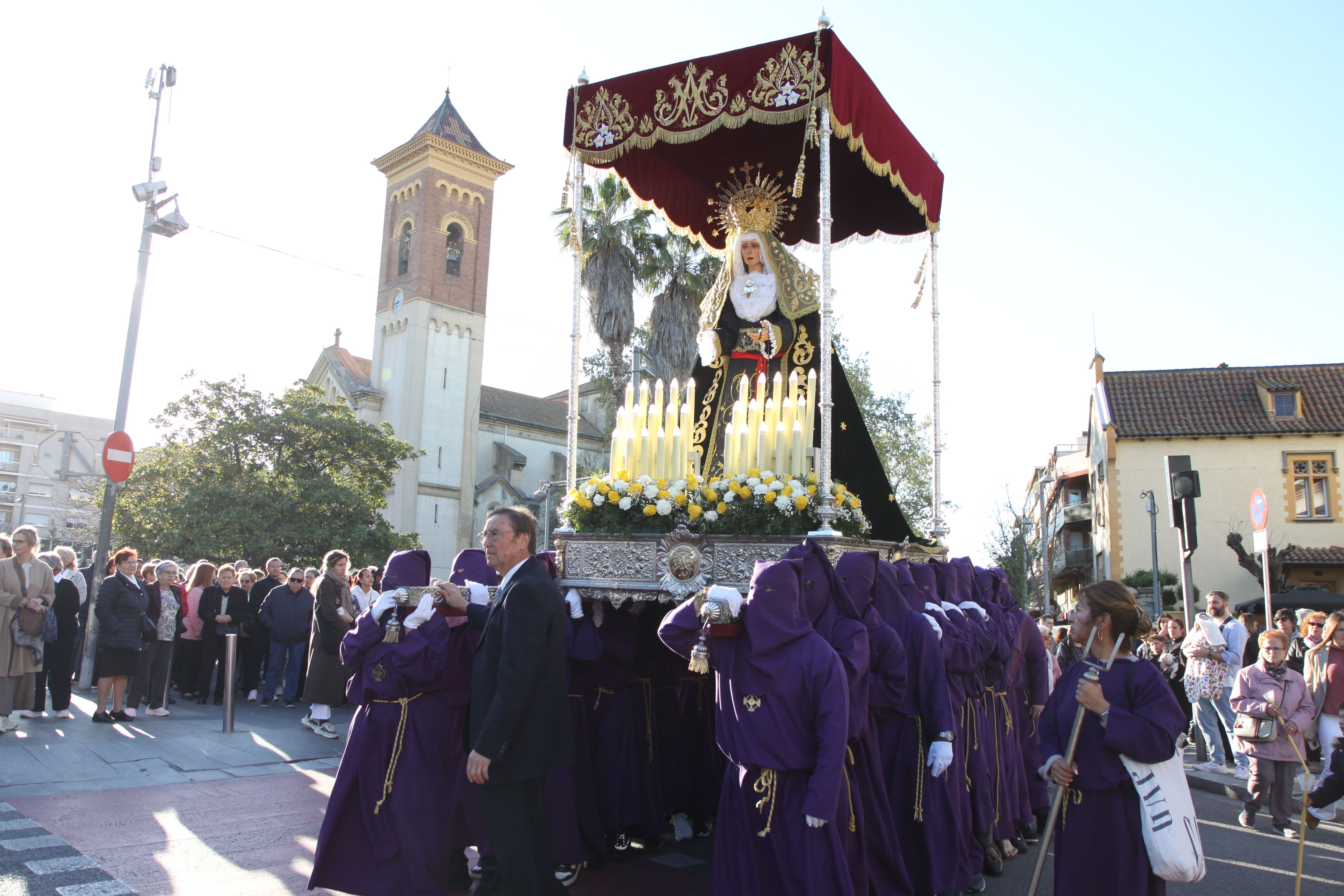 Imatges de la processó de Divendres Sant. Foto: Laia Jubany