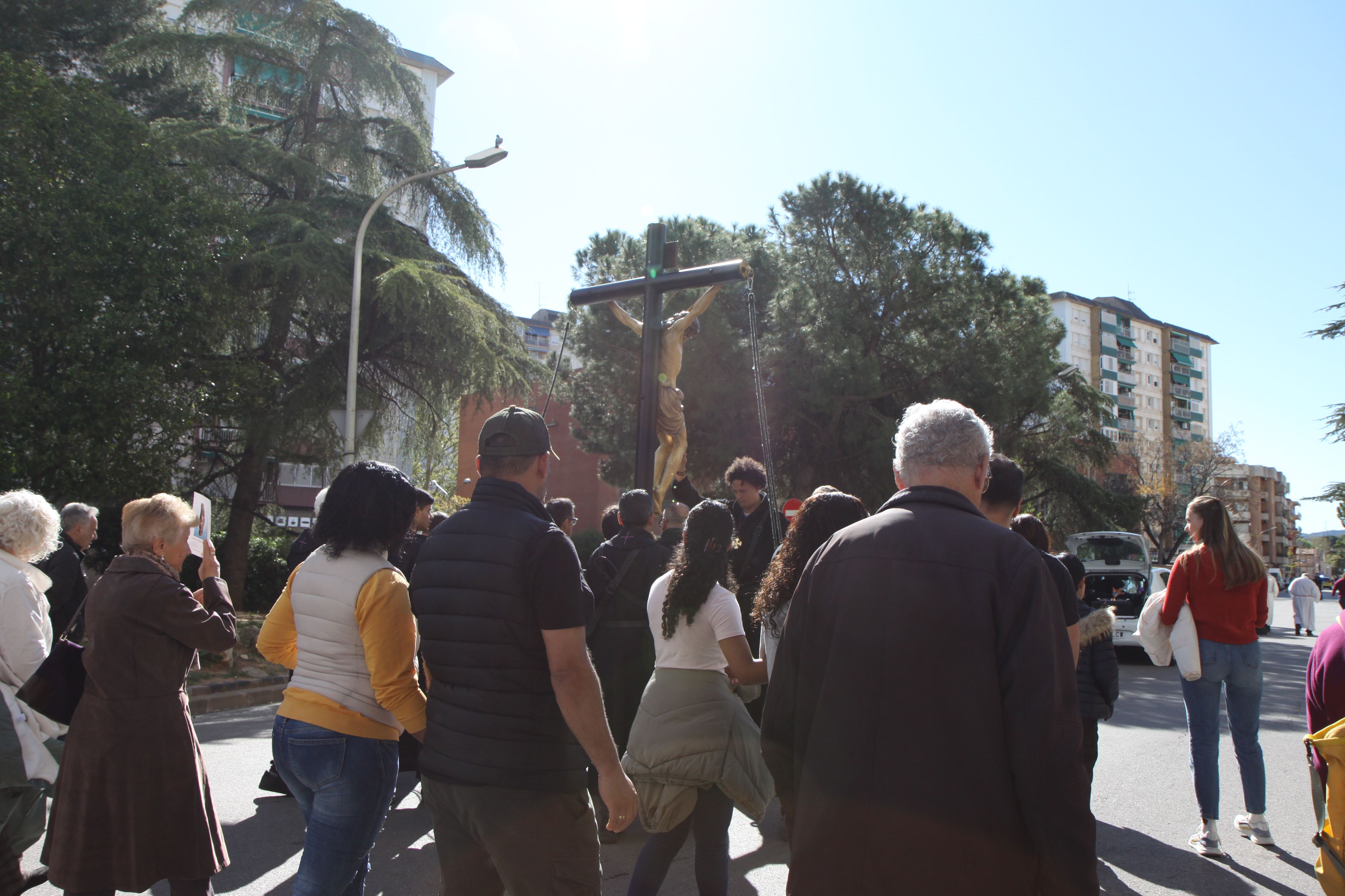 Imatges del Via Crucis. Foto: Laia Jubany