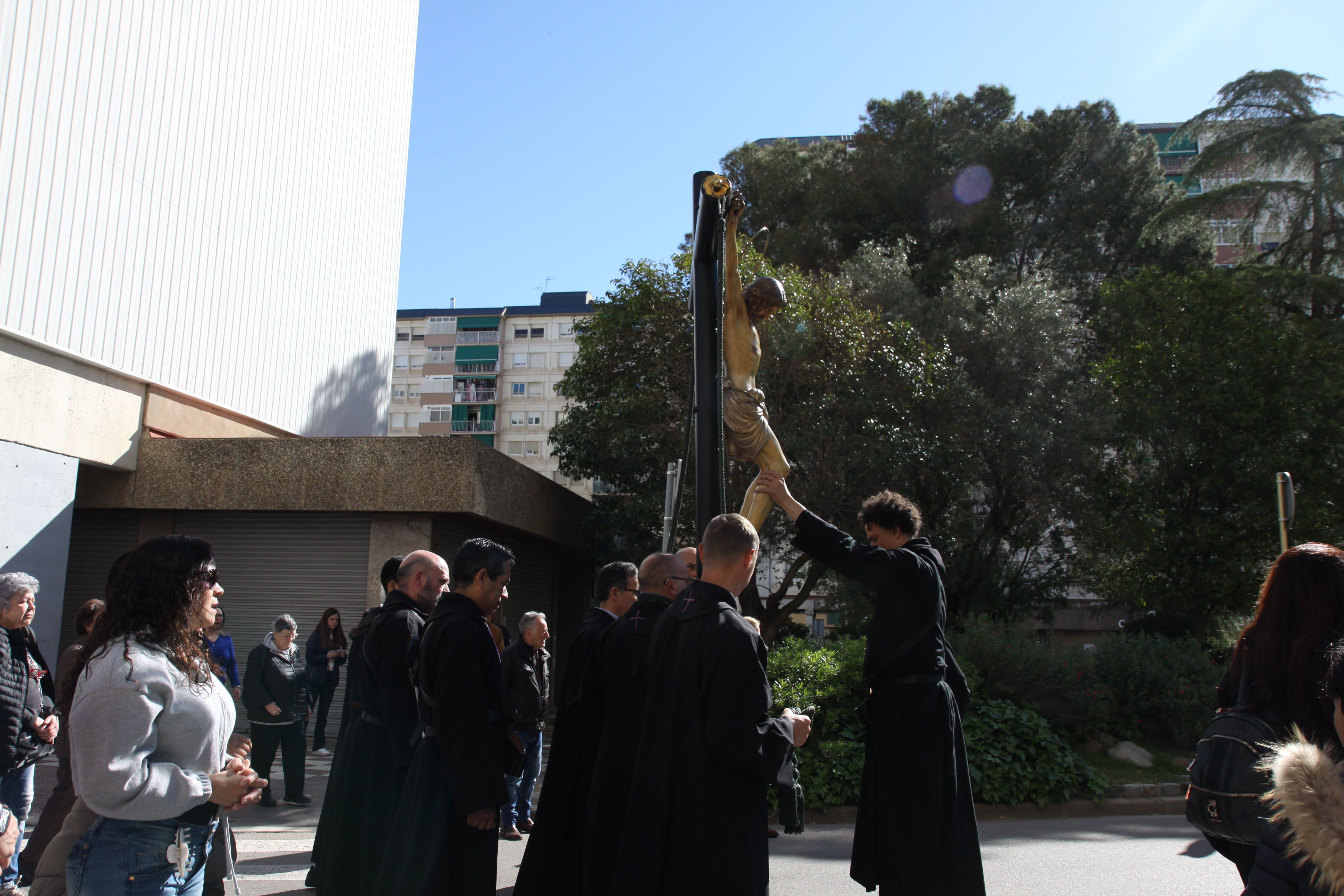 Imatges del Via Crucis. Foto: Laia Jubany