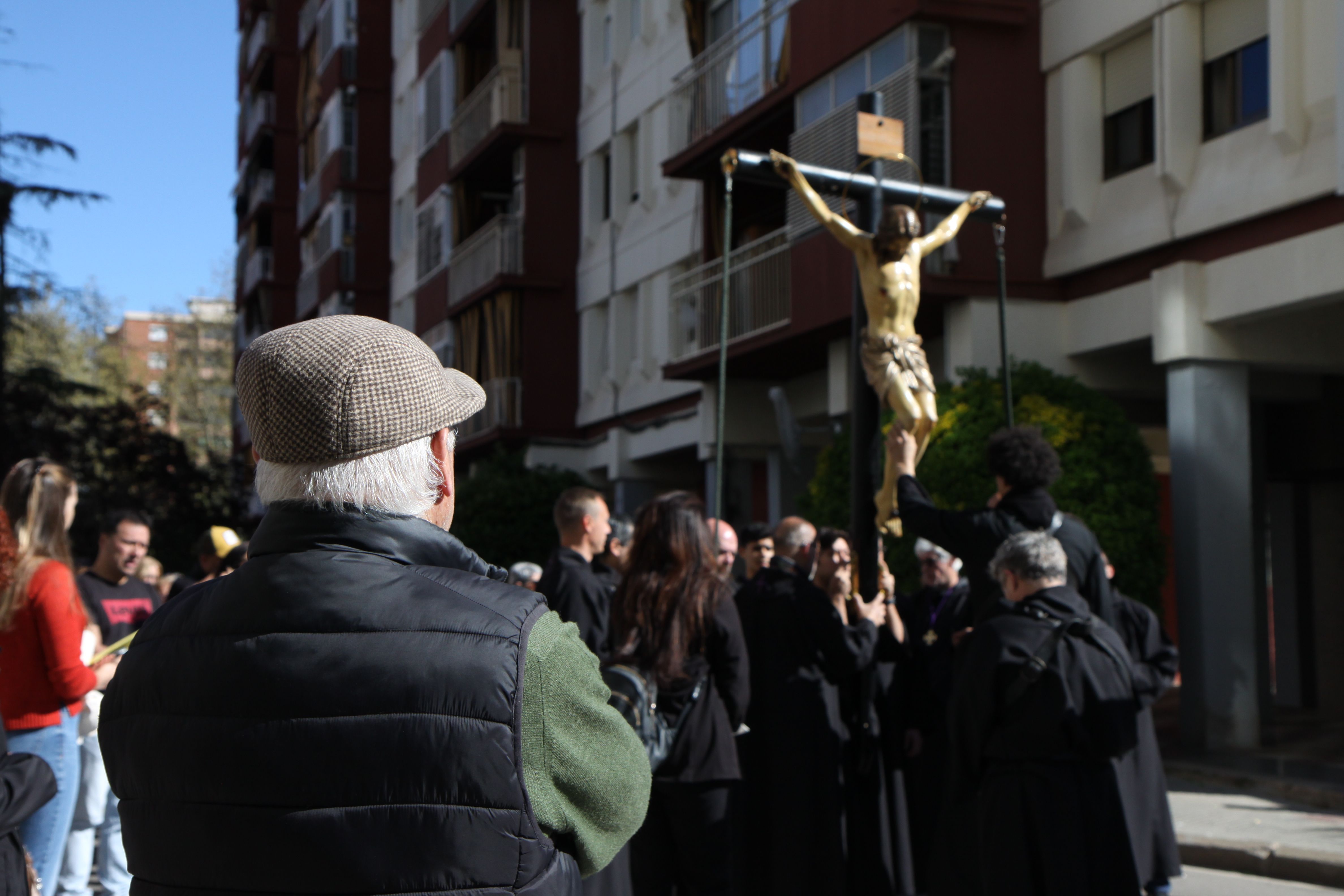 Imatges del Via Crucis. Foto: Laia Jubany