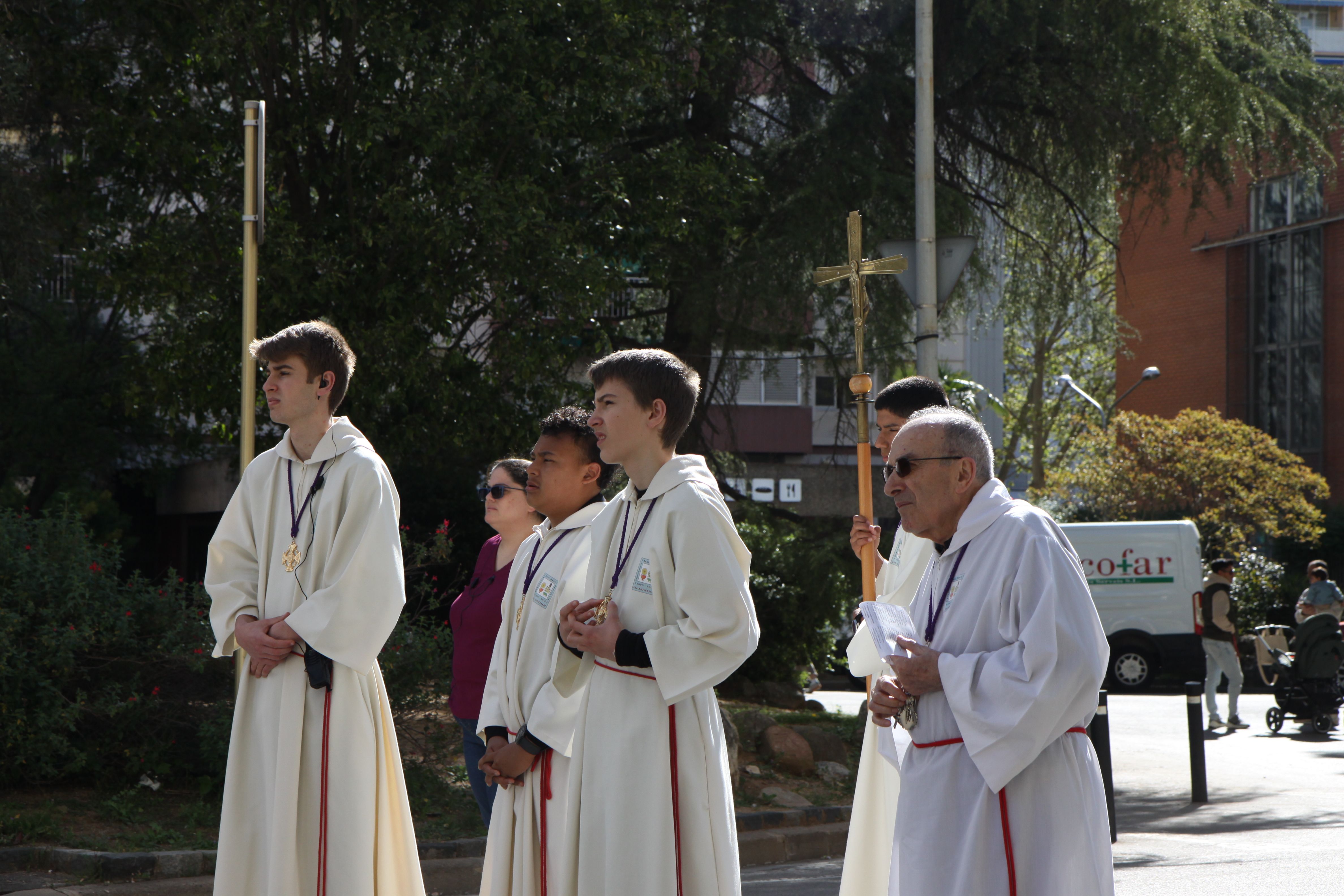 Imatges del Via Crucis. Foto: Laia Jubany