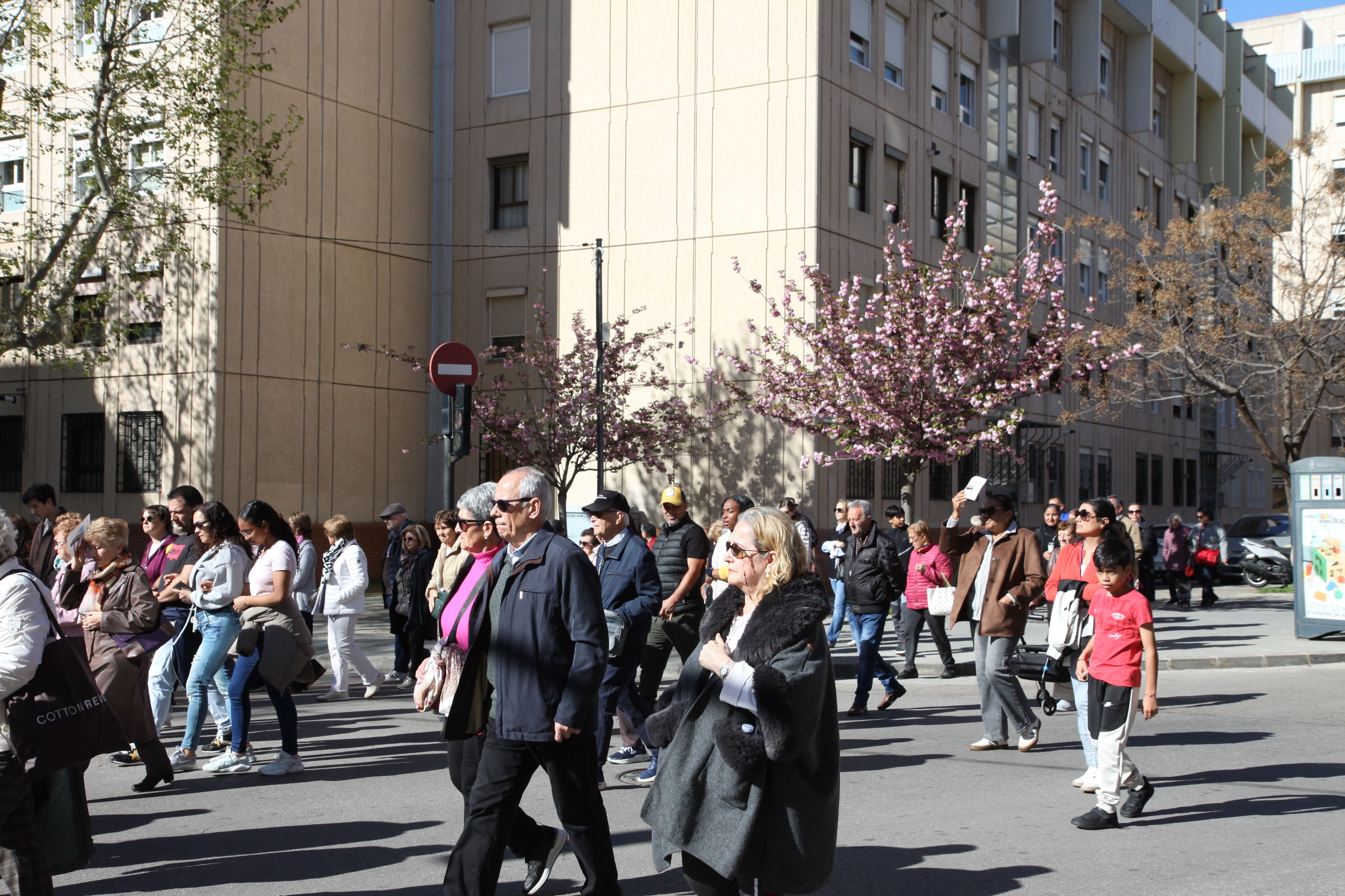Imatges del Via Crucis. Foto: Laia Jubany