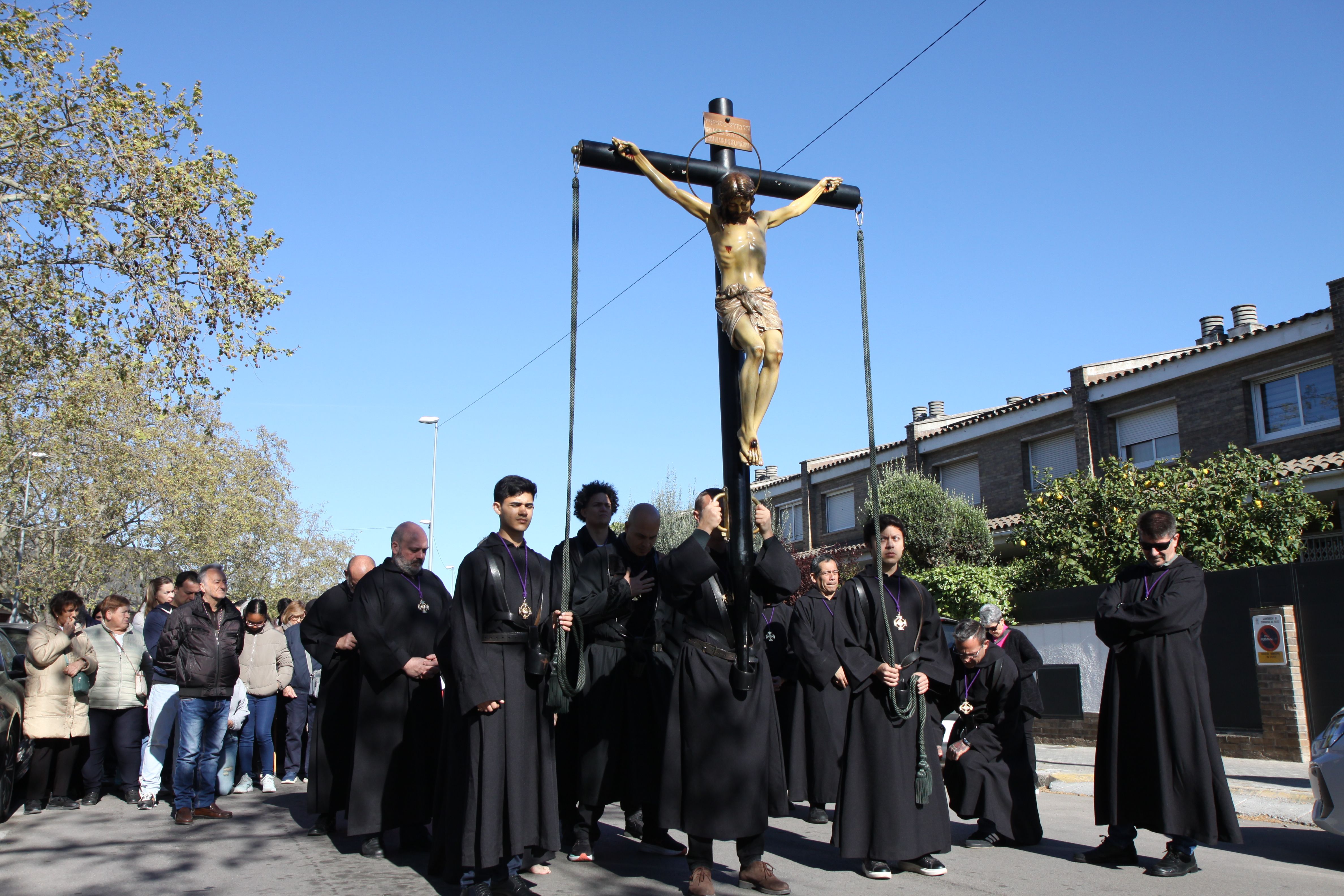 Imatges del Via Crucis. Foto: Laia Jubany