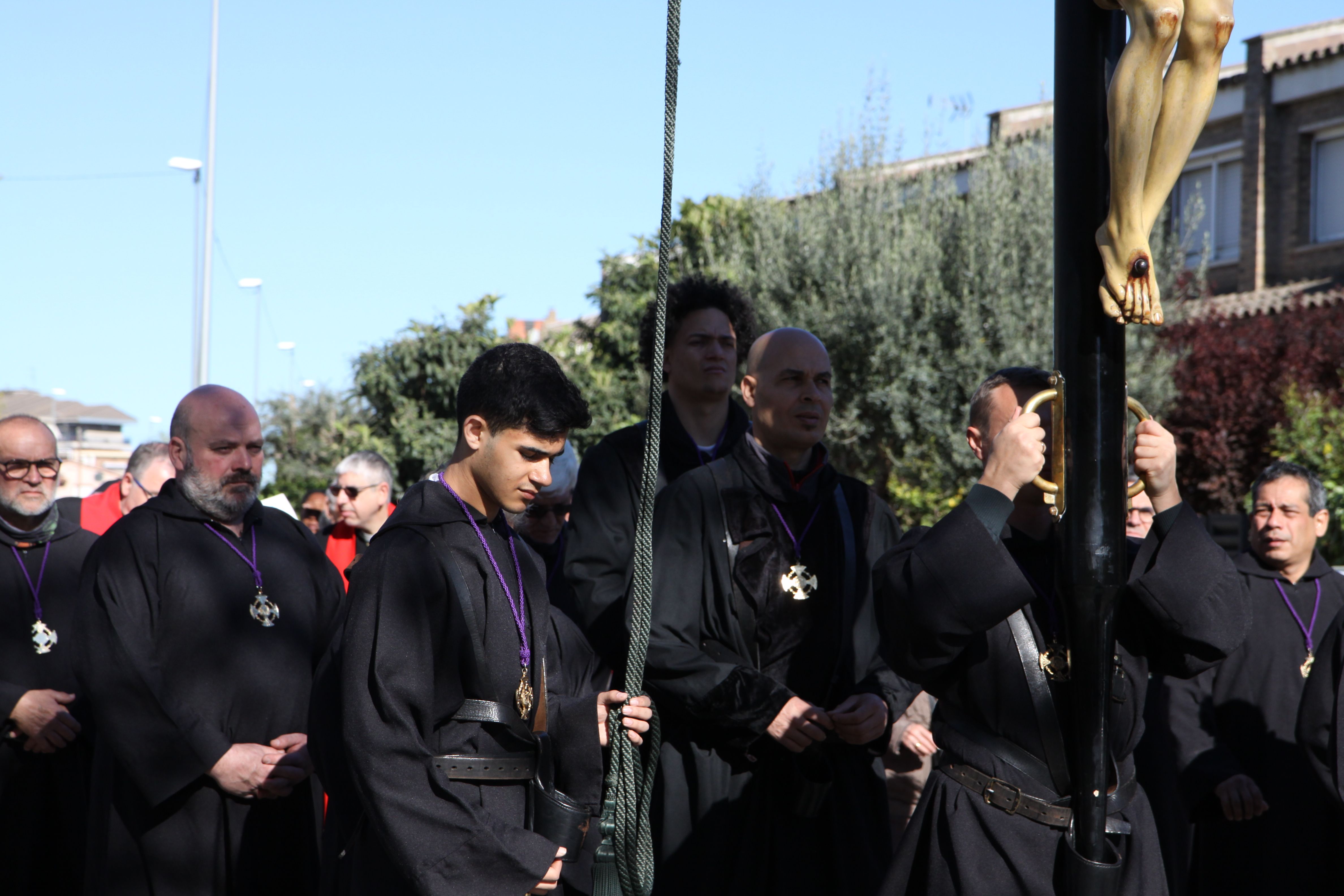 Imatges del Via Crucis. Foto: Laia Jubany